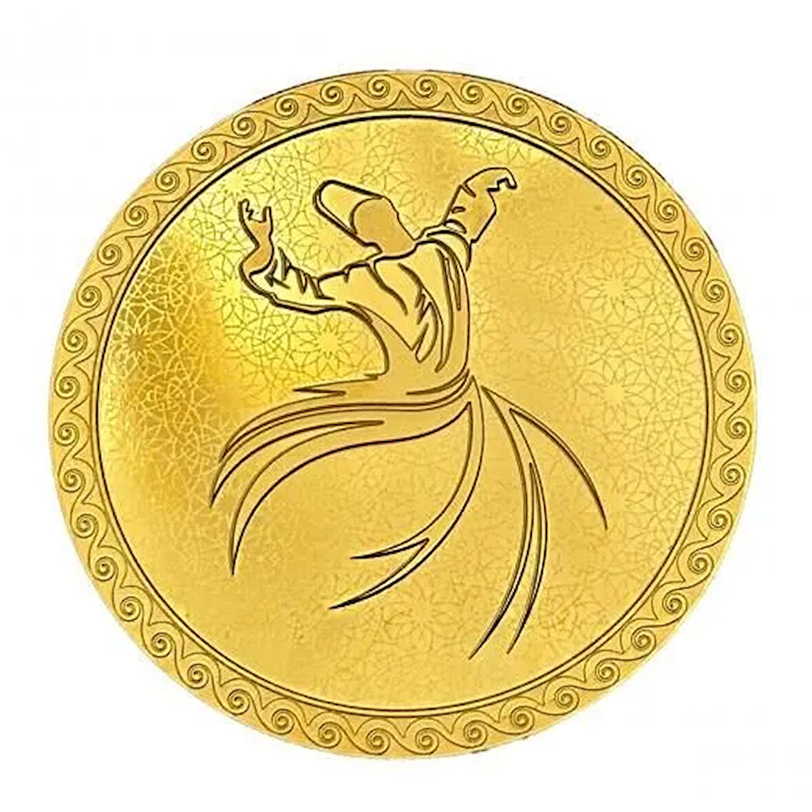 AgaKulche 1 Ons 24 Ayar Mevlana 2024 Altın Sikke Coin