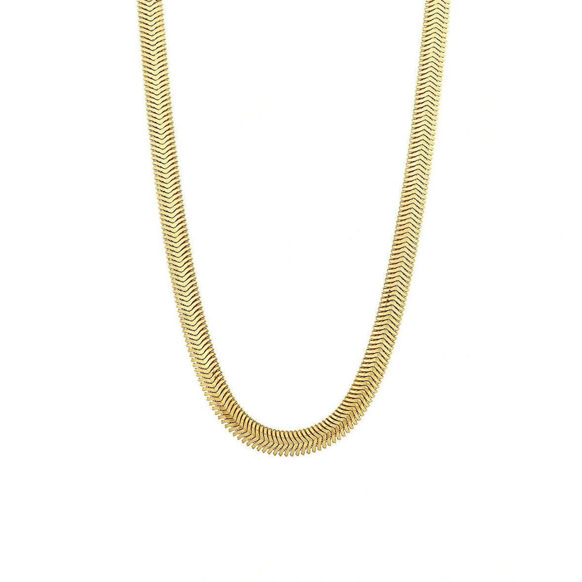 AgaKulche İtalyan Ezme Balık Sırtı 3,30 mm Altın Zincir