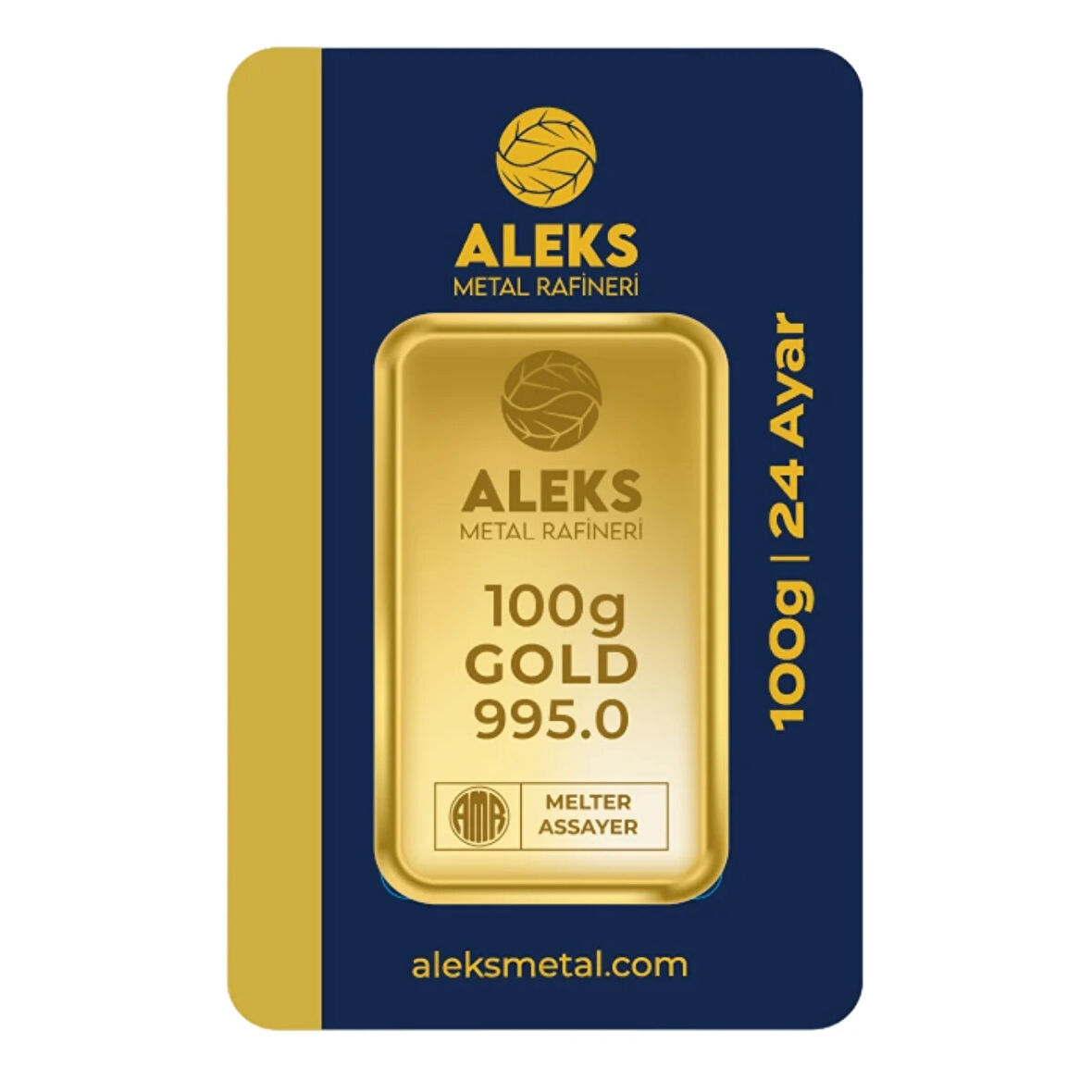 AgaKulche 100 gr 995 24 Ayar AMR Külçe Altın