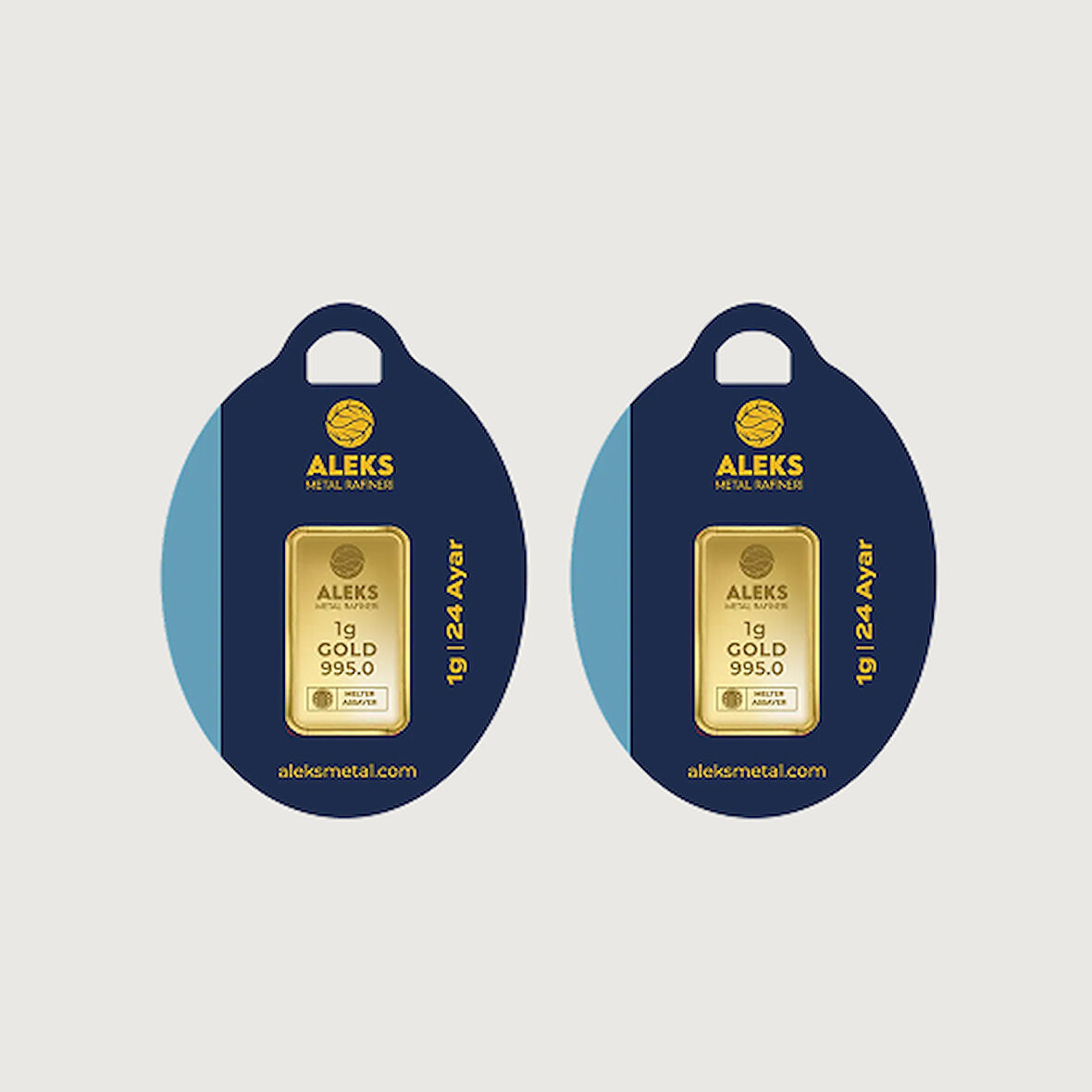 AgaKulche 24 Ayar 2 Adet 1 gr 995 AMR Külçe Altın