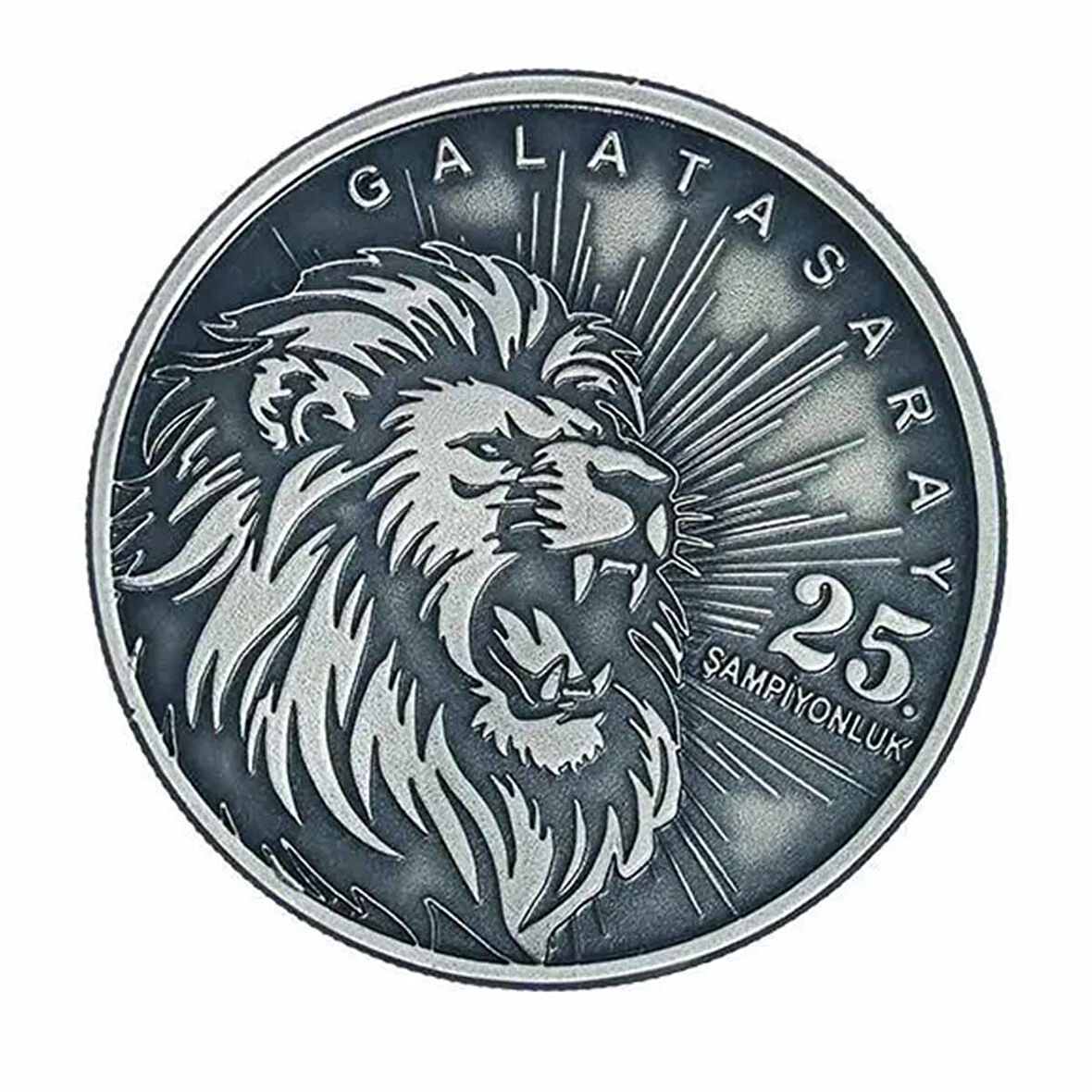 AgaKulche Galatasaray 25. Şampiyonluk Okside Gümüş Sikke Coin