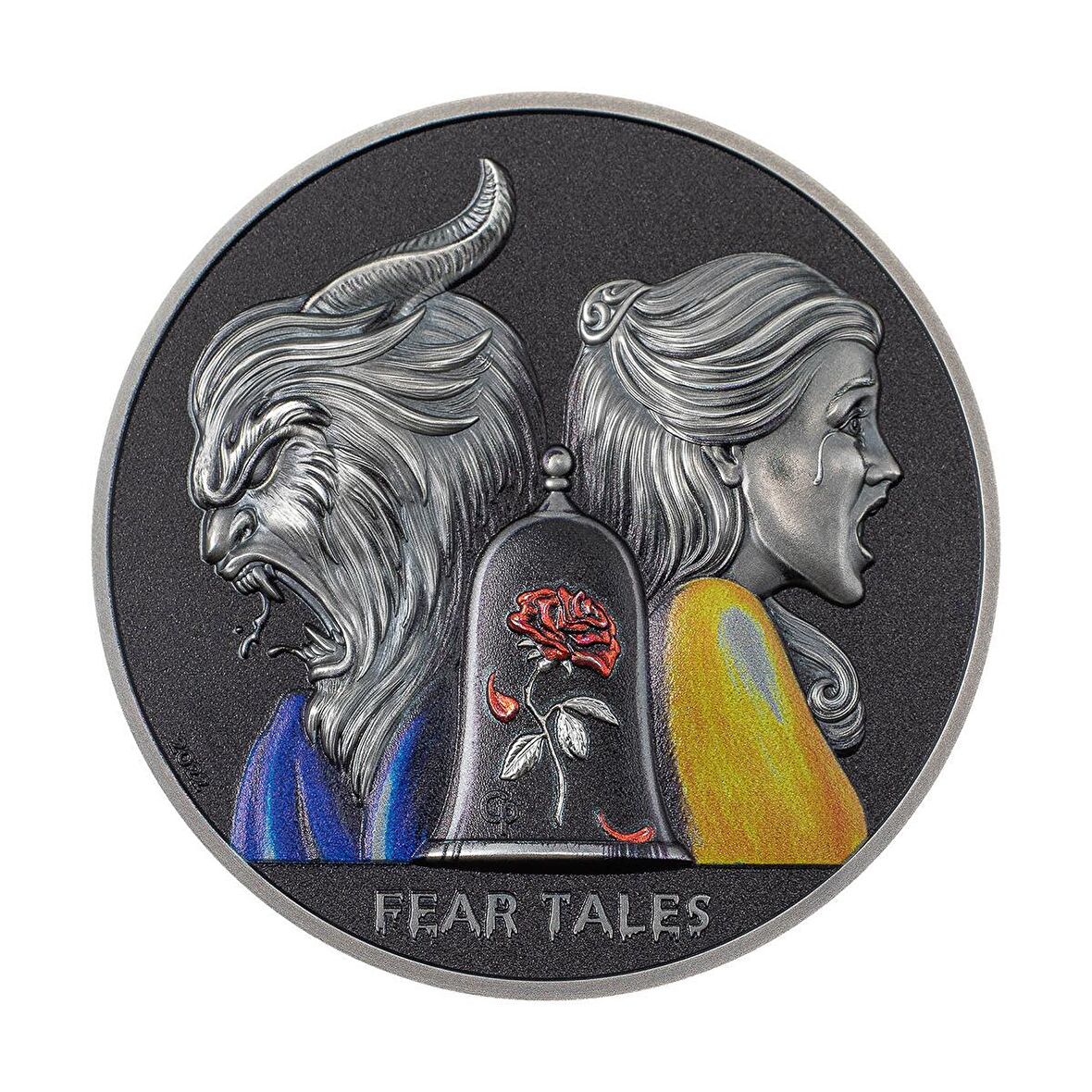 Beauty And The Beast Fear Tales 2022 2 Ons 62.20 Gram Gümüş Sikke Coin (999)