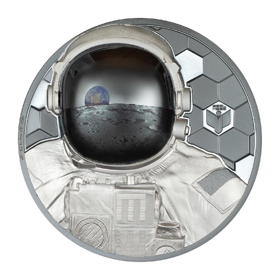 Real Heroes Astronaut 2024 3 Ons 93.30 Gram Gümüş Sikke Coin (999.9)