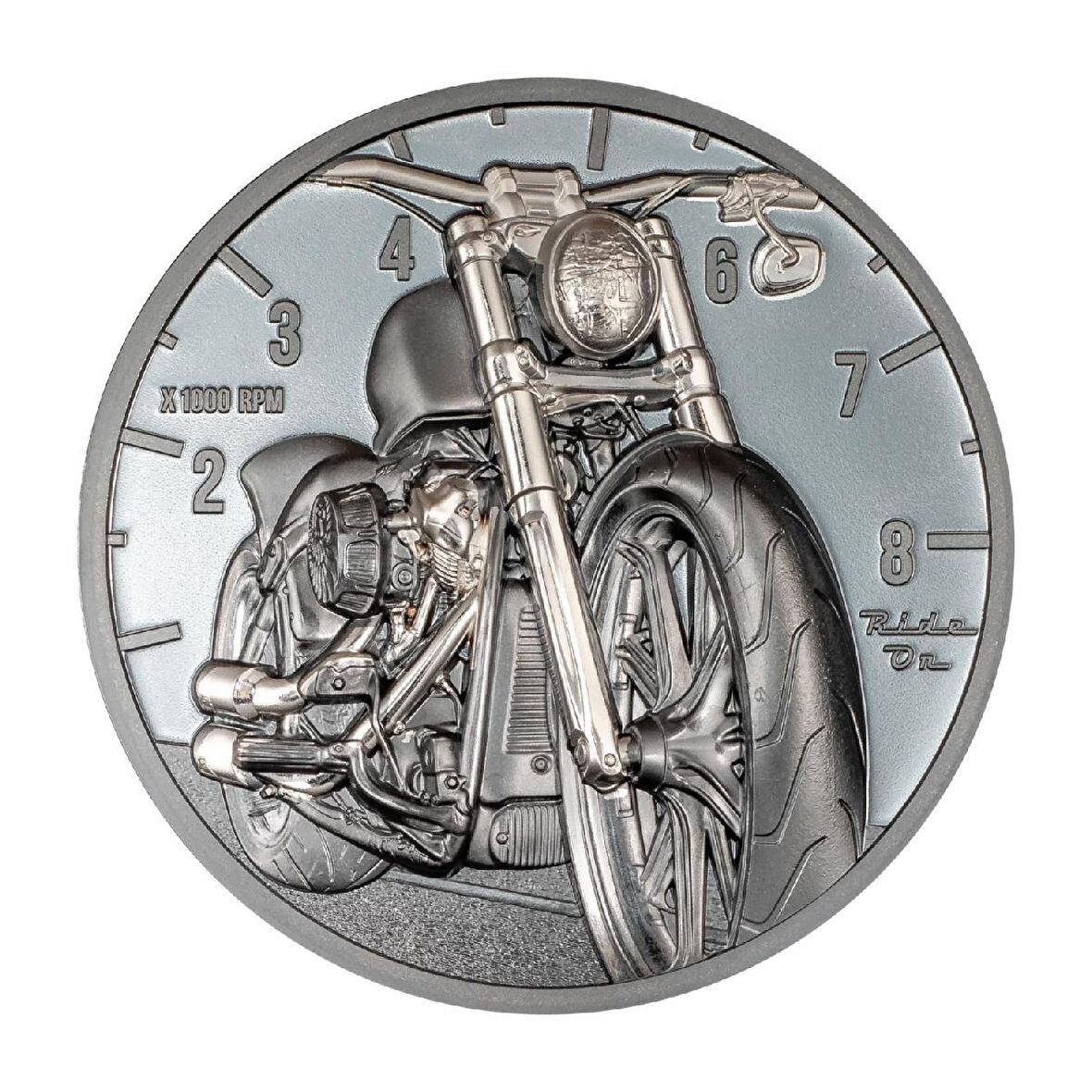 Motorbike Ride On 2024 2 Ons 62.20 Gram Gümüş Sikke Coin (999.9)