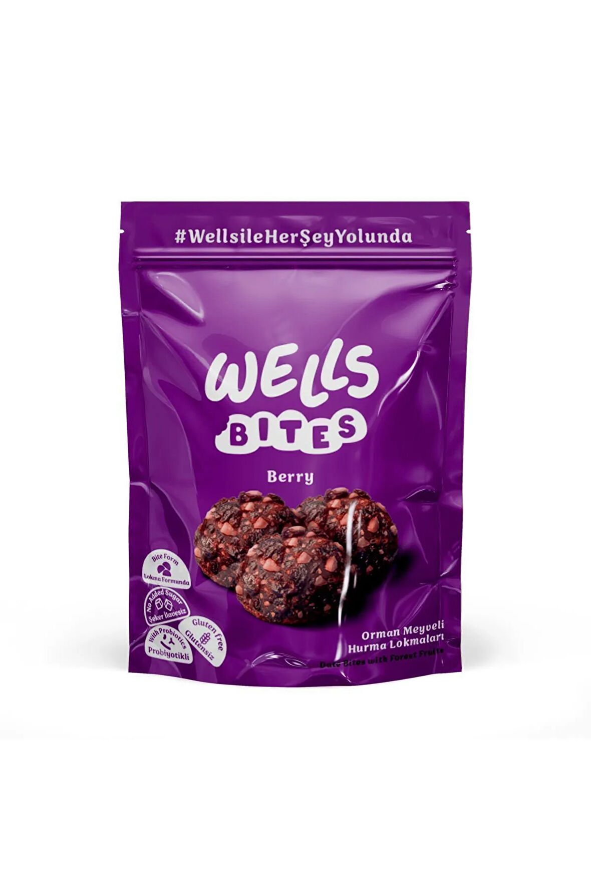 Wells Bites Probiyotikli Doğal Meyve Topları (Berry)