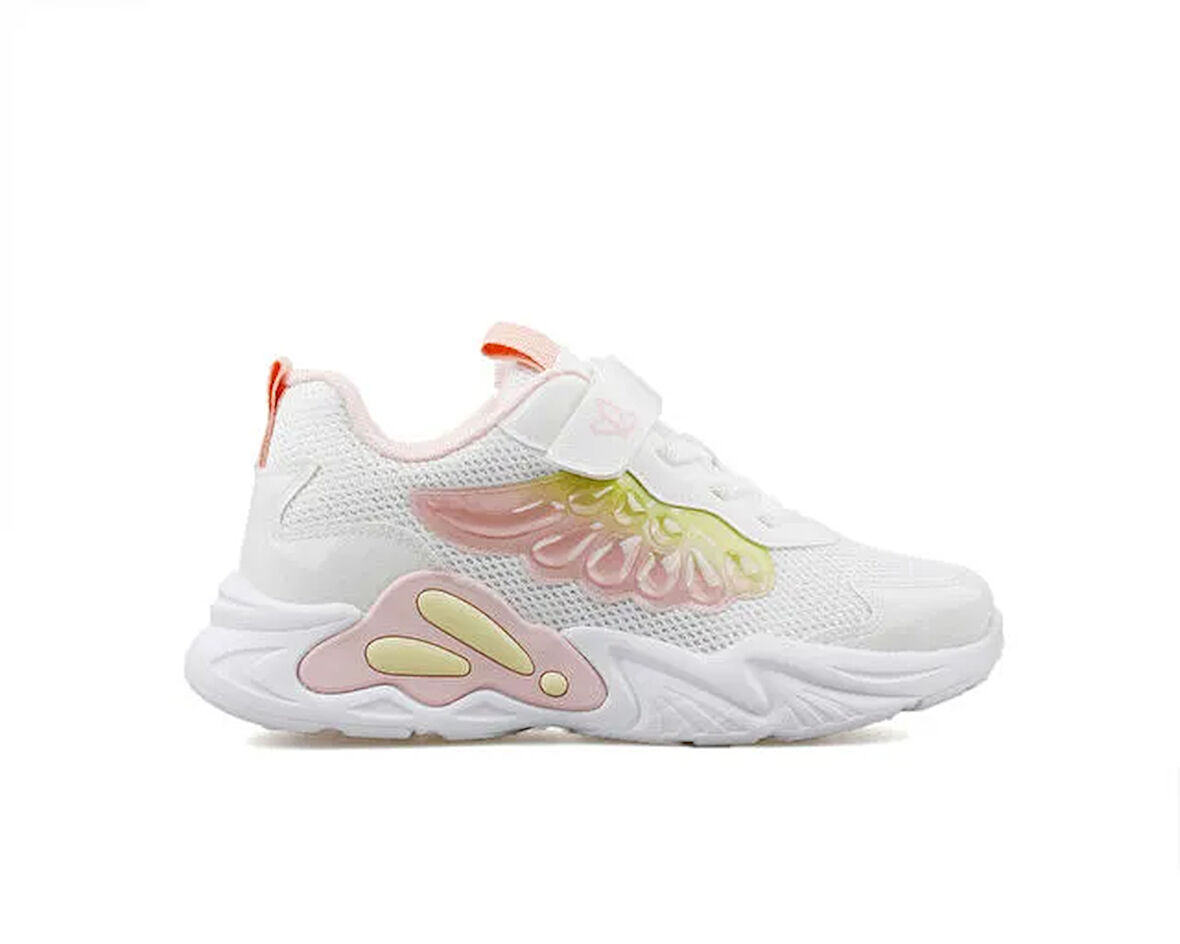 Pepino 1878 Filet Beyaz Pudra Sari Unisex Çocuk Günlük Ayakkabı 1878-FILET-BEYAZ-PUDRA-SARI Renkli