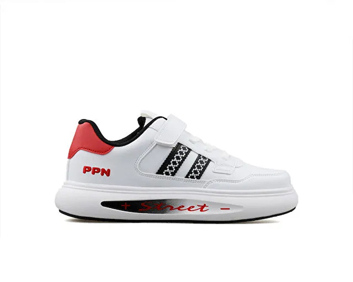 Pepino 1936 Filet Beyaz Siyah Unisex Çocuk Günlük Ayakkabı 1936-FILET-BEYAZ-SIYAH Beyaz