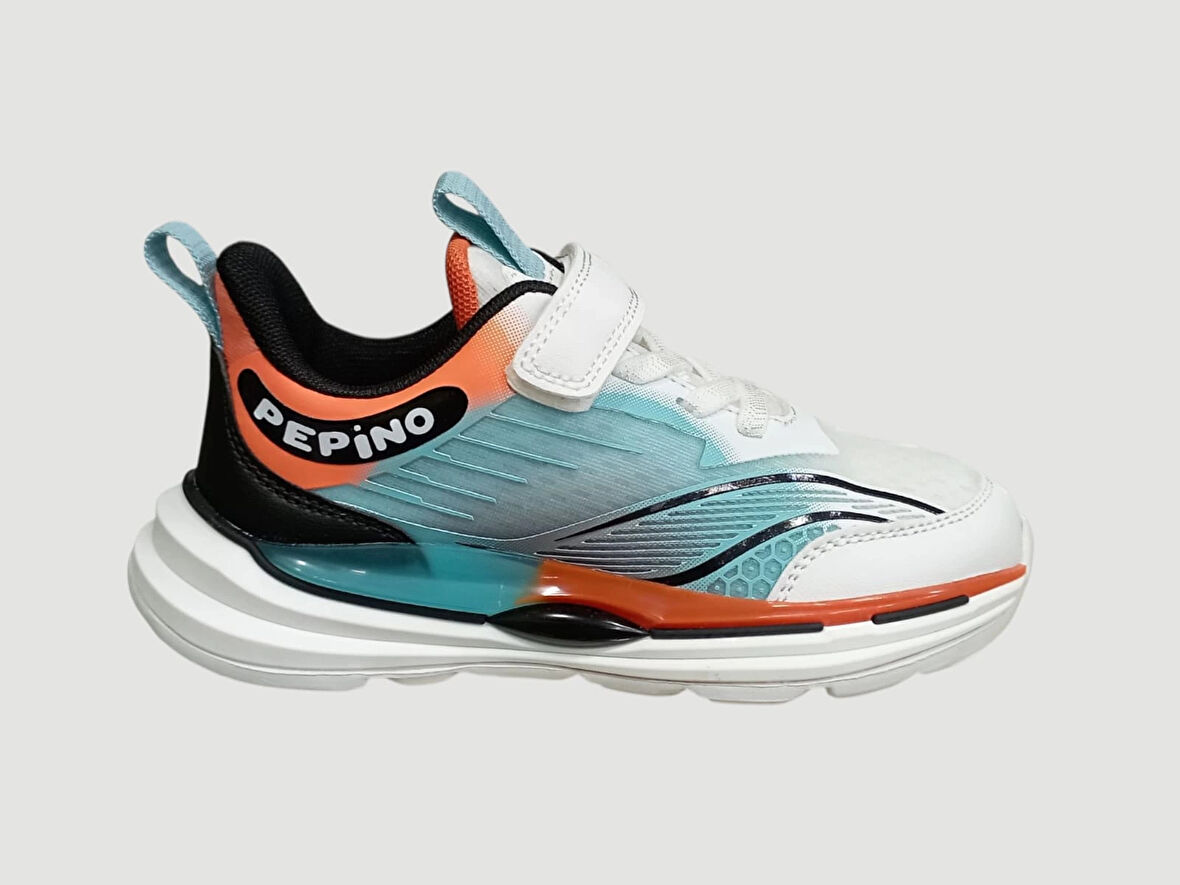 PEPİNO FY25-1953 FİLET ORTOPEDİ SPOR AYAKKABI BEYAZ TURKUAZ TURUNCU