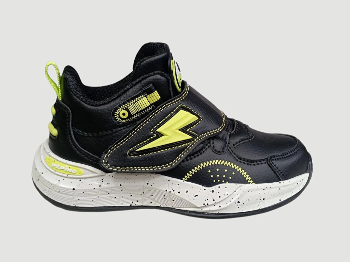 PEPİNO FK25-1828 FİLET ORTOPEDİ SPOR AYAKKABI SİYAH FOSFOR SARI