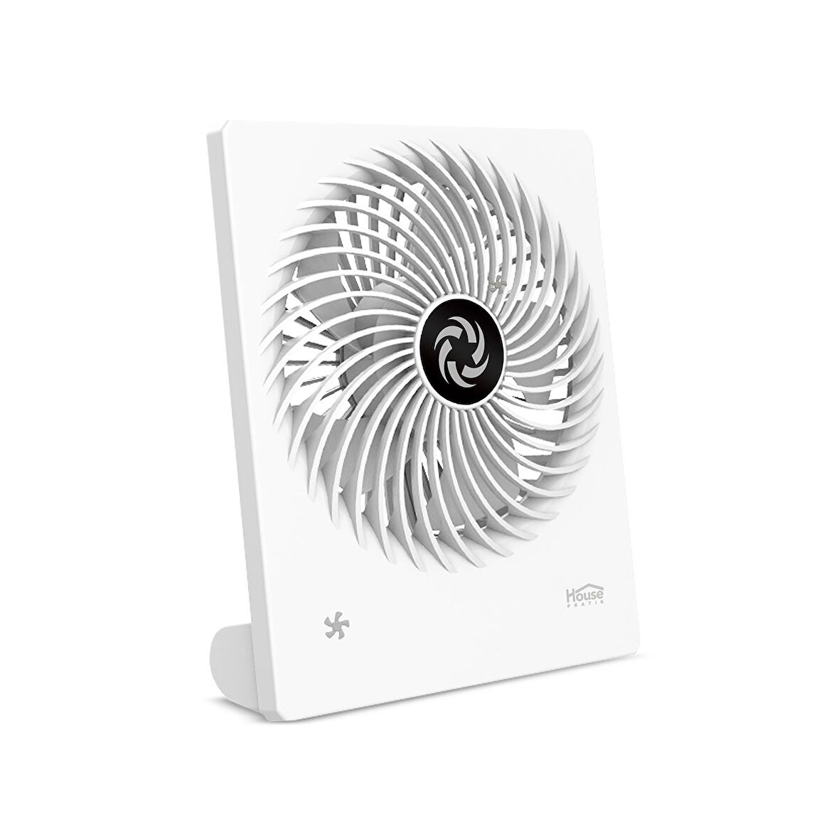 House Pratik HP63 Yüksek Performanslı Taşınabilir Şarj Edilebilir 3 Kademeli Masaüstü Fan Beyaz