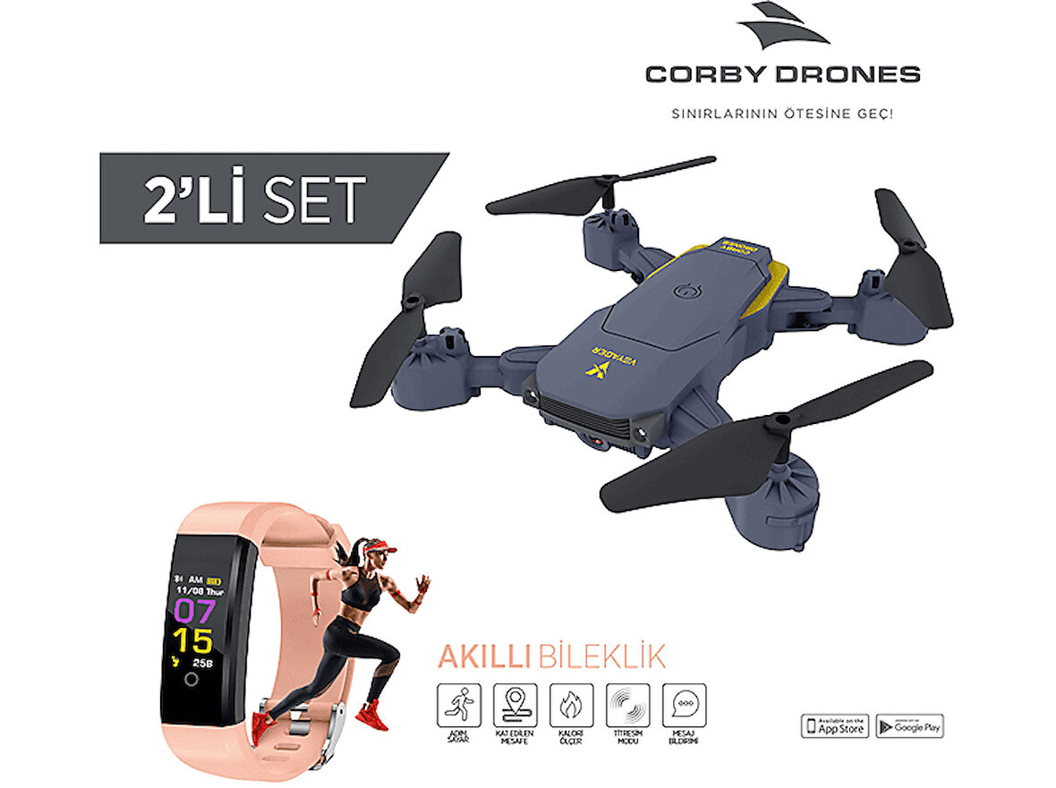 CORBY CX014 Smart Drone + Akıllı Bileklik