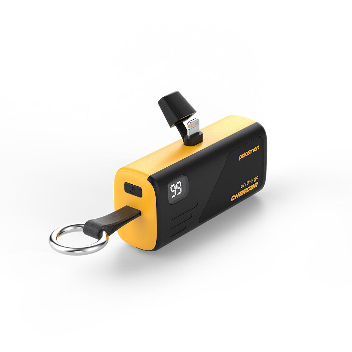 Polosmart PSM131 5000 mAh Powerbank 20W PD Hızlı Şarj Lightning Soketli Göstergeli Sarı