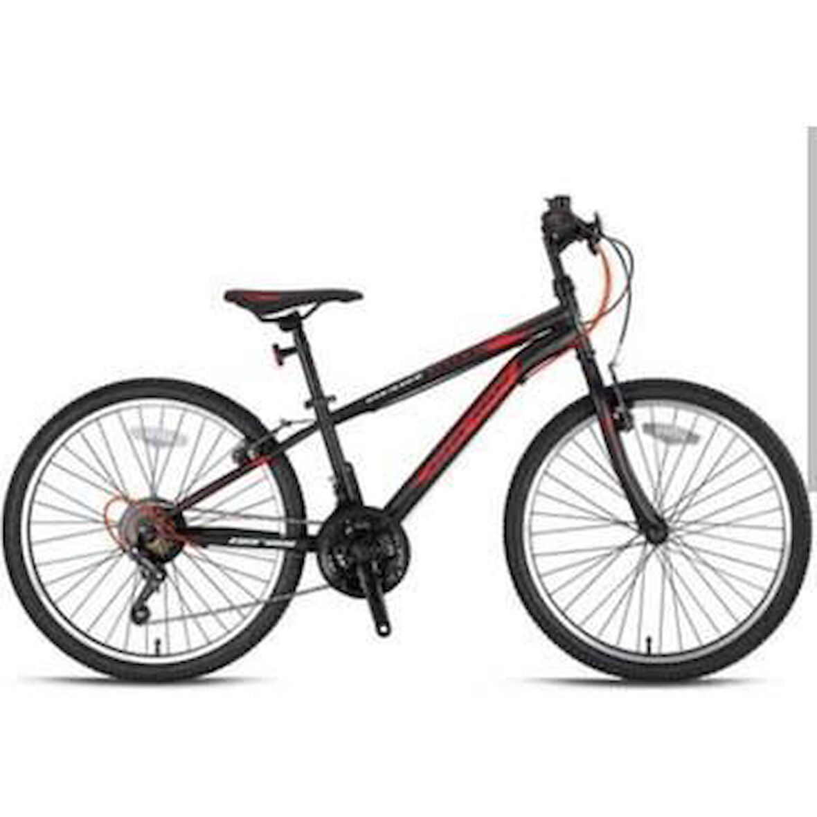 GERONİ MARS - 20  - MTB - 10' - 21 Vites - V.B - Mat Siyah-Kırmızı/Beyaz