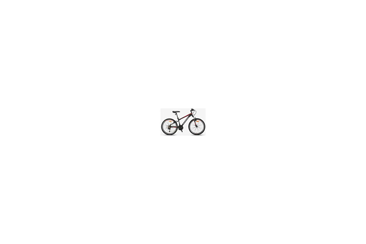 KRON XC 75 - 24" MTB - 13' - 21 Vites - M.DISC - Mat Siyah-Gri/Kırmızı
