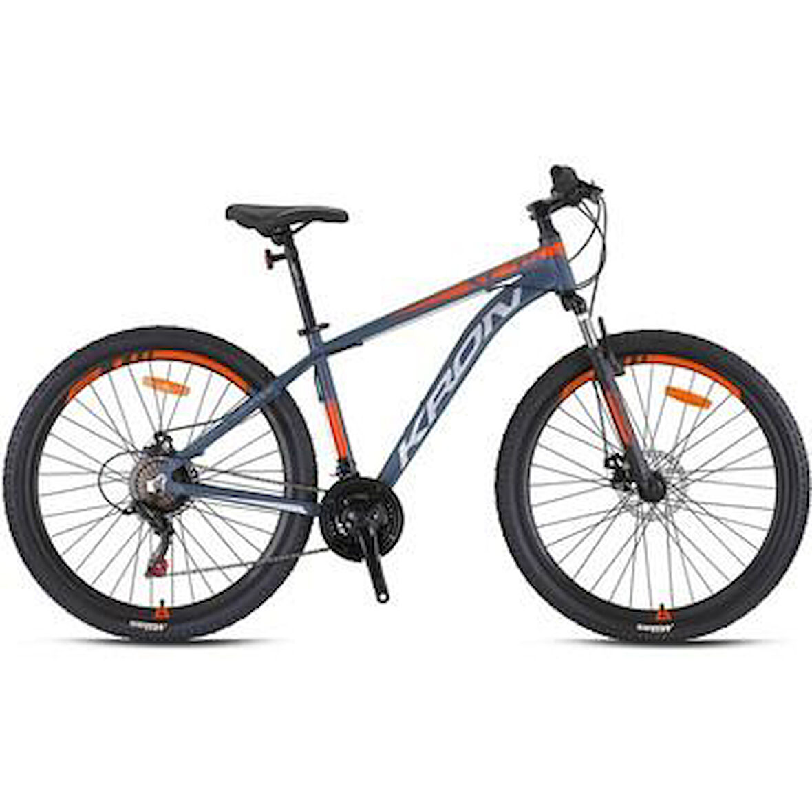 KRON XC 75 - 26" MTB - 14' - 21 Vites - V.B. - Mat Siyah-Neon Turuncu/Bej