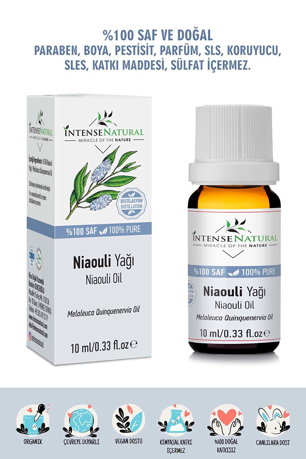 Nioli Uçucu Yağı 10 Ml %100 Saf ve Doğal Niaouli Essential Oil