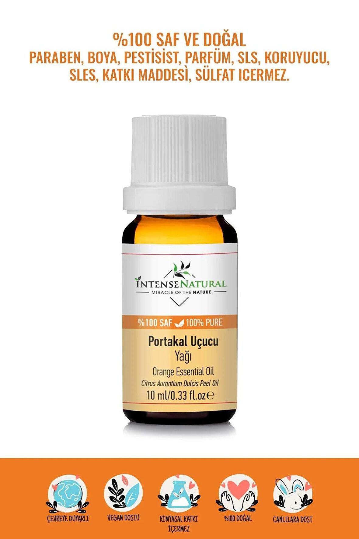 Portakal Uçucu Yağı 10 ml %100 Saf ve Doğal Orange Essential Oil