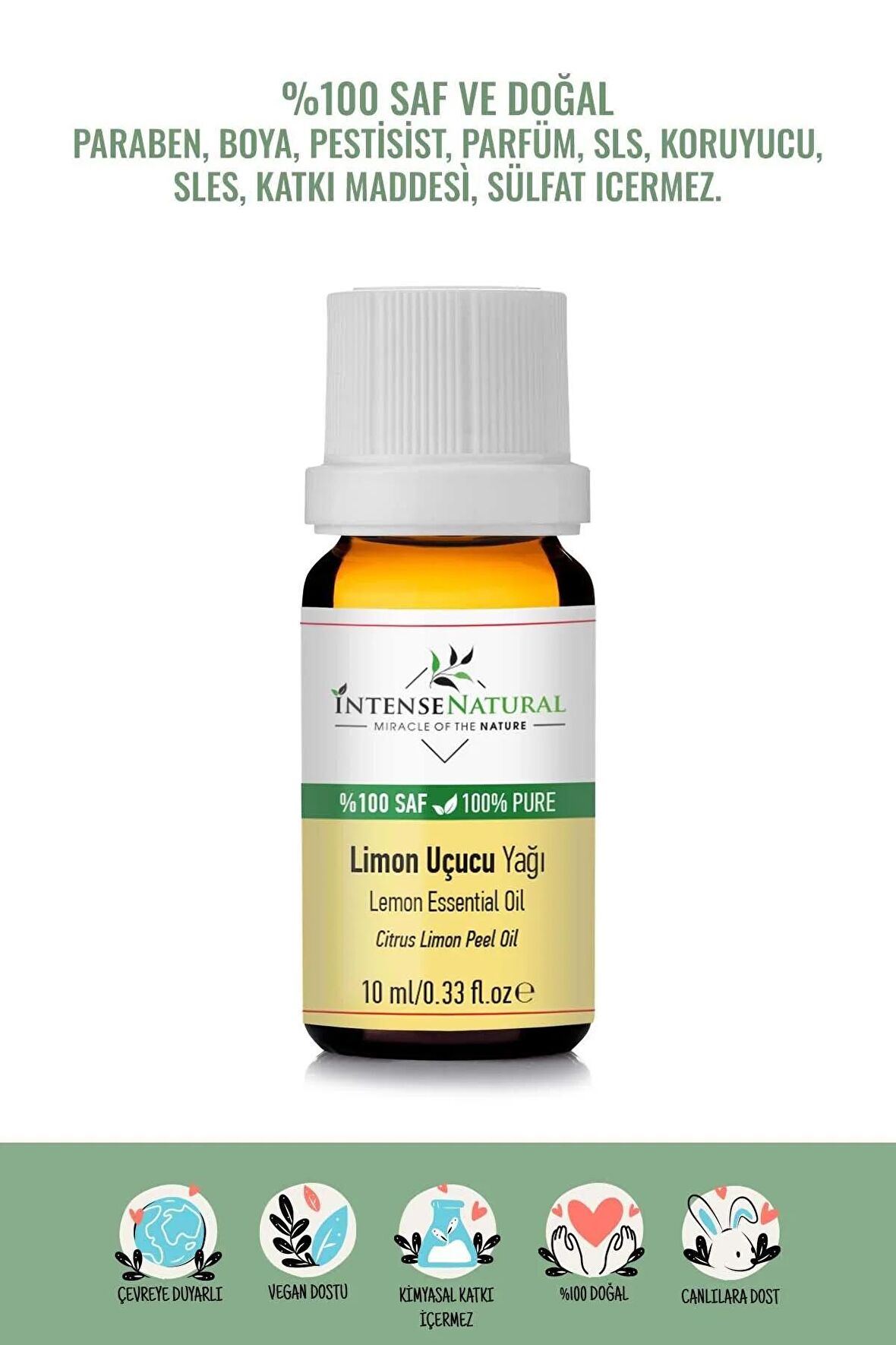 Limon Uçucu Yağı 10 ml %100 Saf ve Doğal Lemon Essential Oil