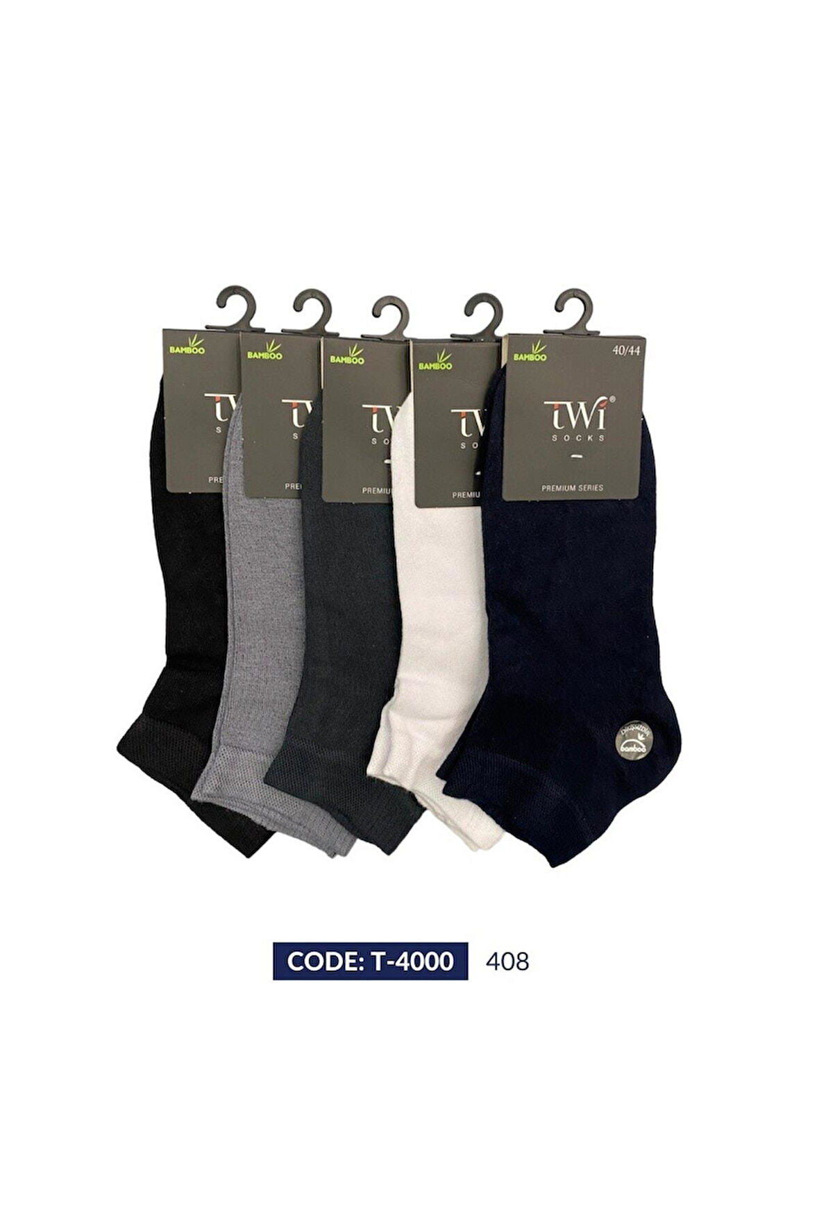 Twisocks Bambu Düz Patik Karışık Çorap 12'li