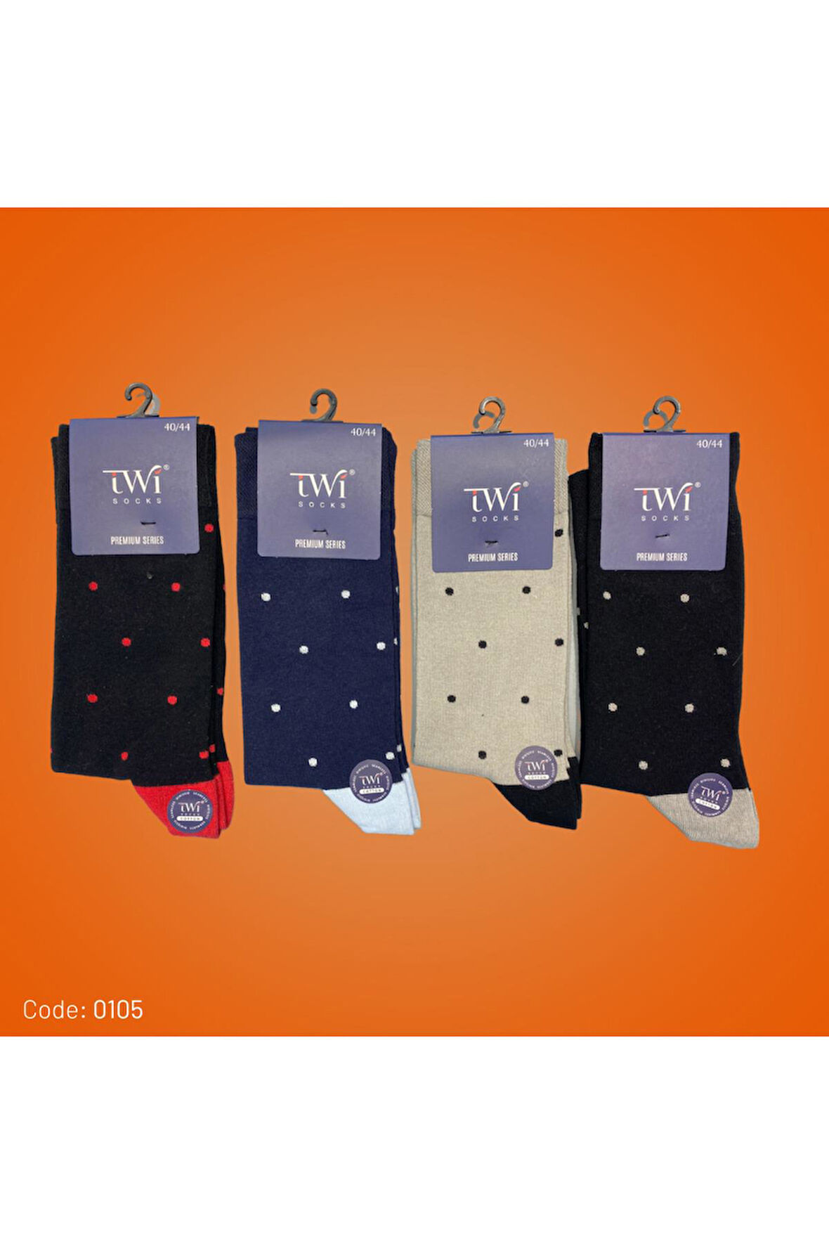 Twisocks Pamuk Soket Noktalı Desen Karışık Çorap 12'li