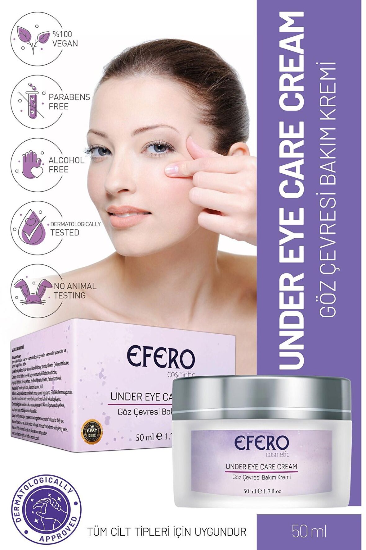 Göz Altı Torbalanma Kırışıklık Morluk Karşıtı Besleyici Bakım Kremi - Under Eye Care Cream