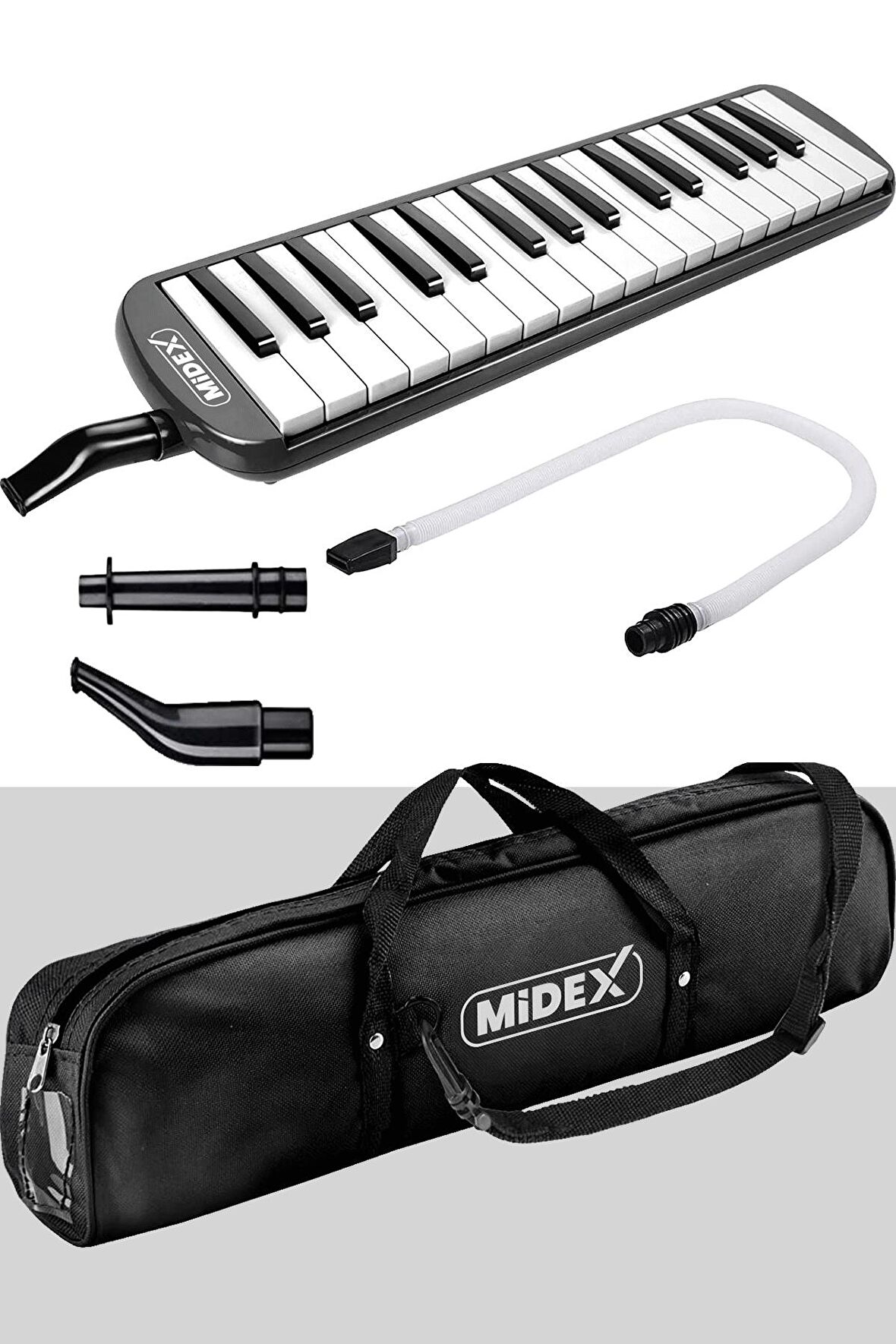 Midex ML-32BK Melodika Seti 32 Tuşlu Siyah Renk