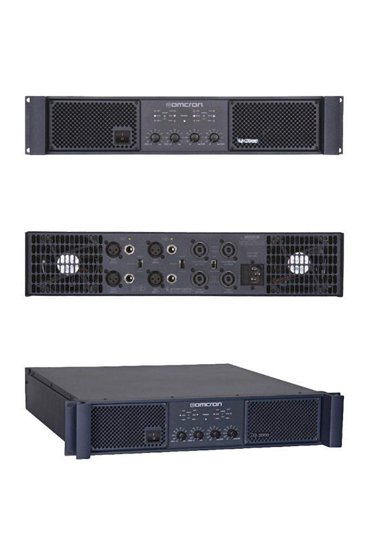 Startech Omcron Q-2000 4x500W 4 Çıkışlı Power Anfi