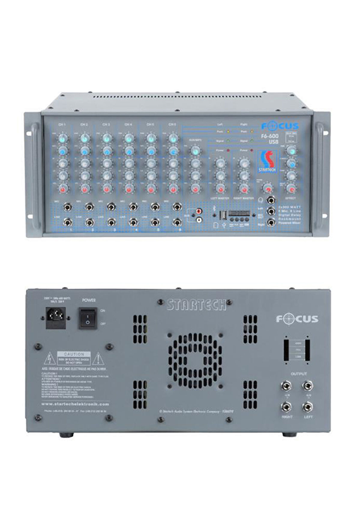 Startech Focus F6-600 Watt USB Cami Anfisi