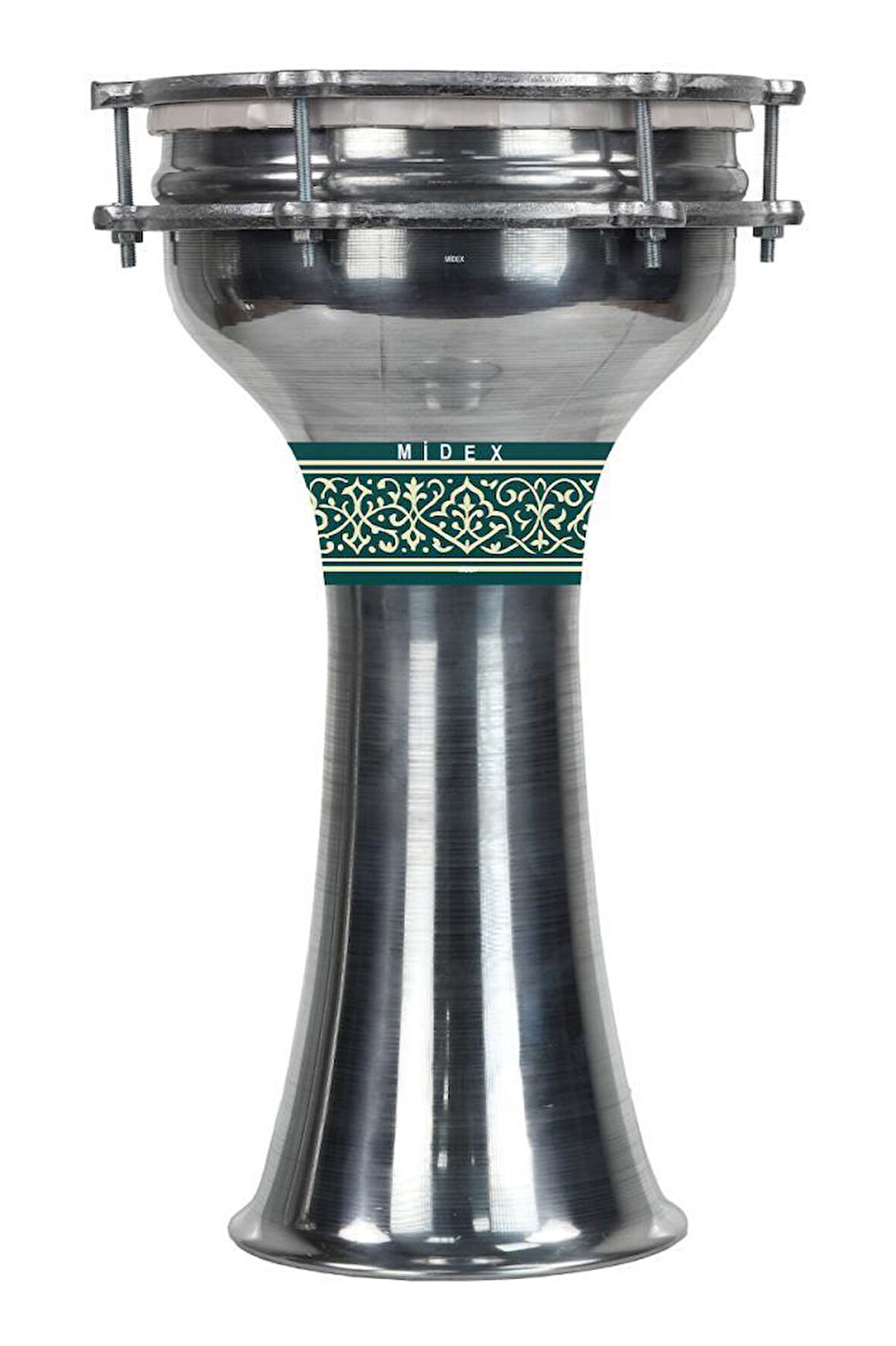 Midex DBK-05 Yetişkinler İçin 5 Numara Büyük Boy Alüminyum Darbuka (41 x 22 cm)