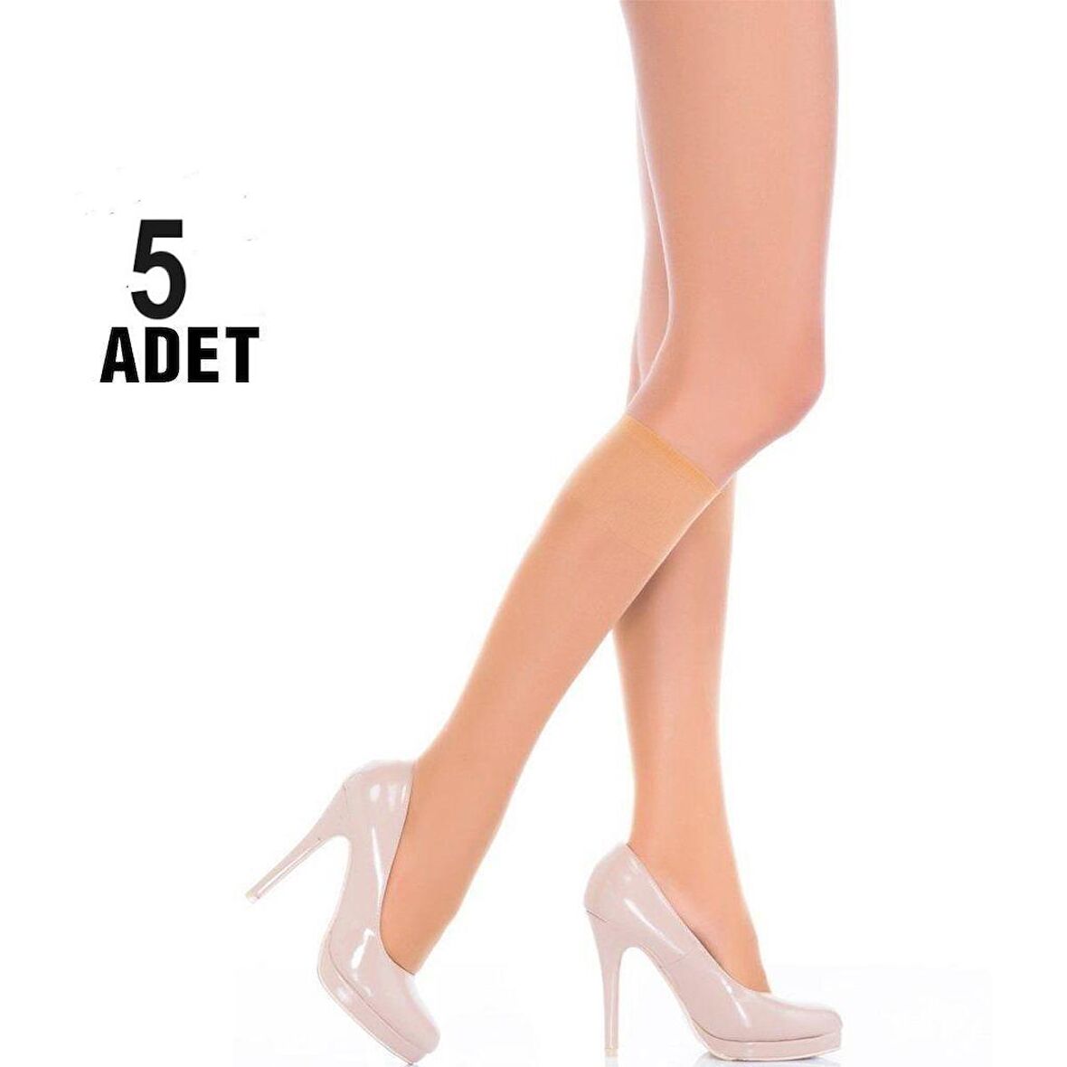 5 Adet ince parlak pantolon çorap