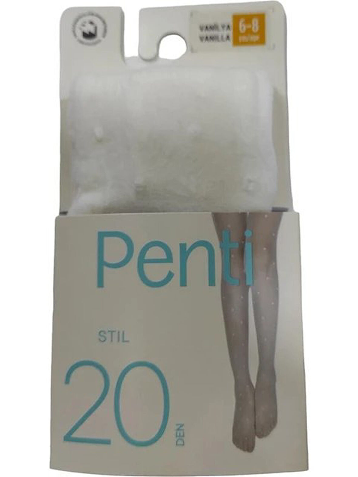 Penti Kız Çocuk Stil Desenli Külotlu Çorap 20 Denye