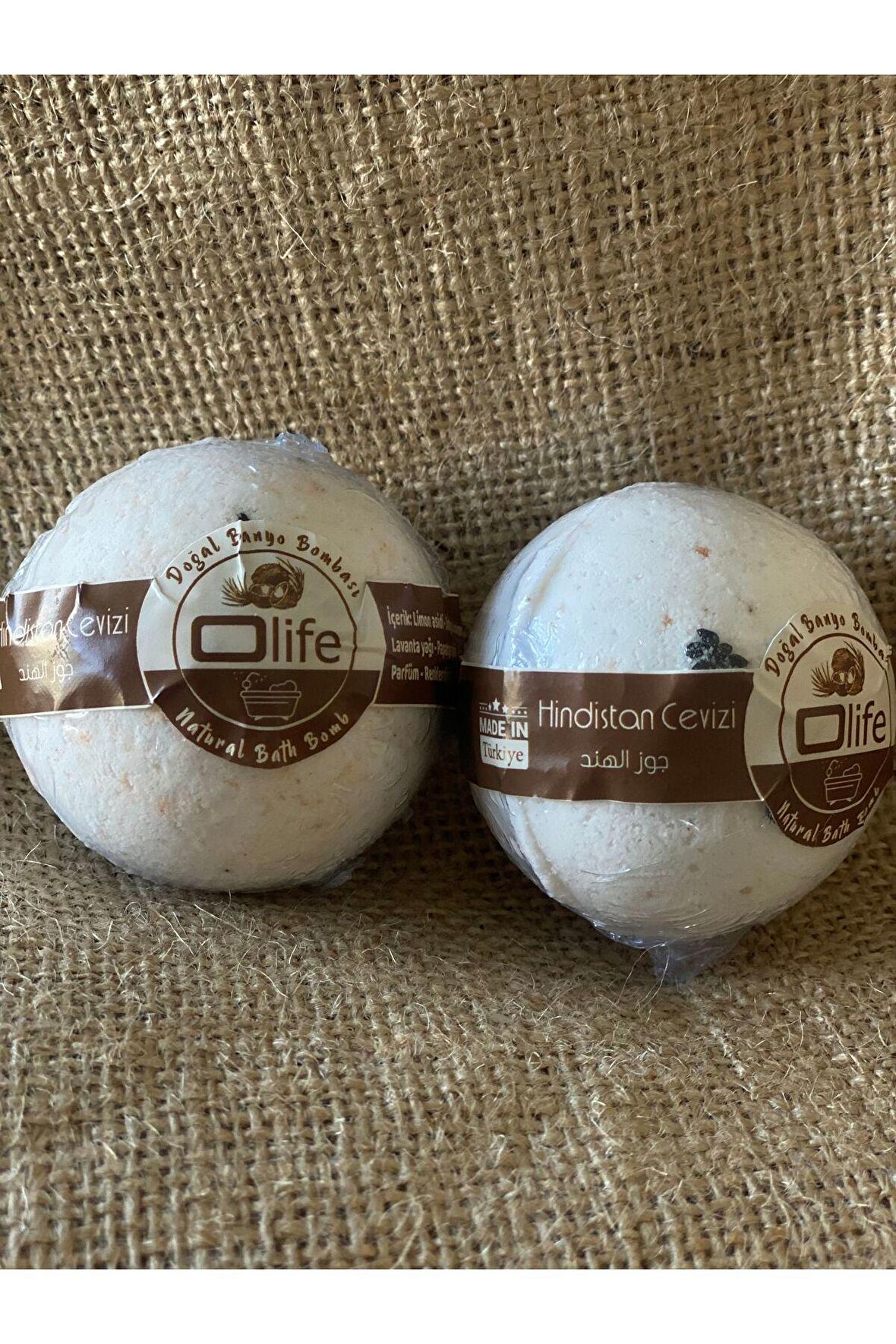 El Yapımı Hindistan Cevizi Kokulu 2 Adet Banyo Topu 2x100g