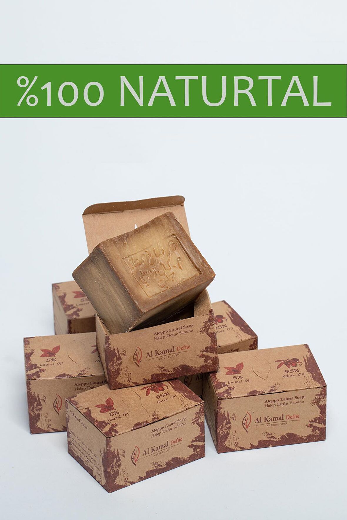 6 Adet Doğal El Yapımı Sabunu 5% Defne Yağı (1kg)