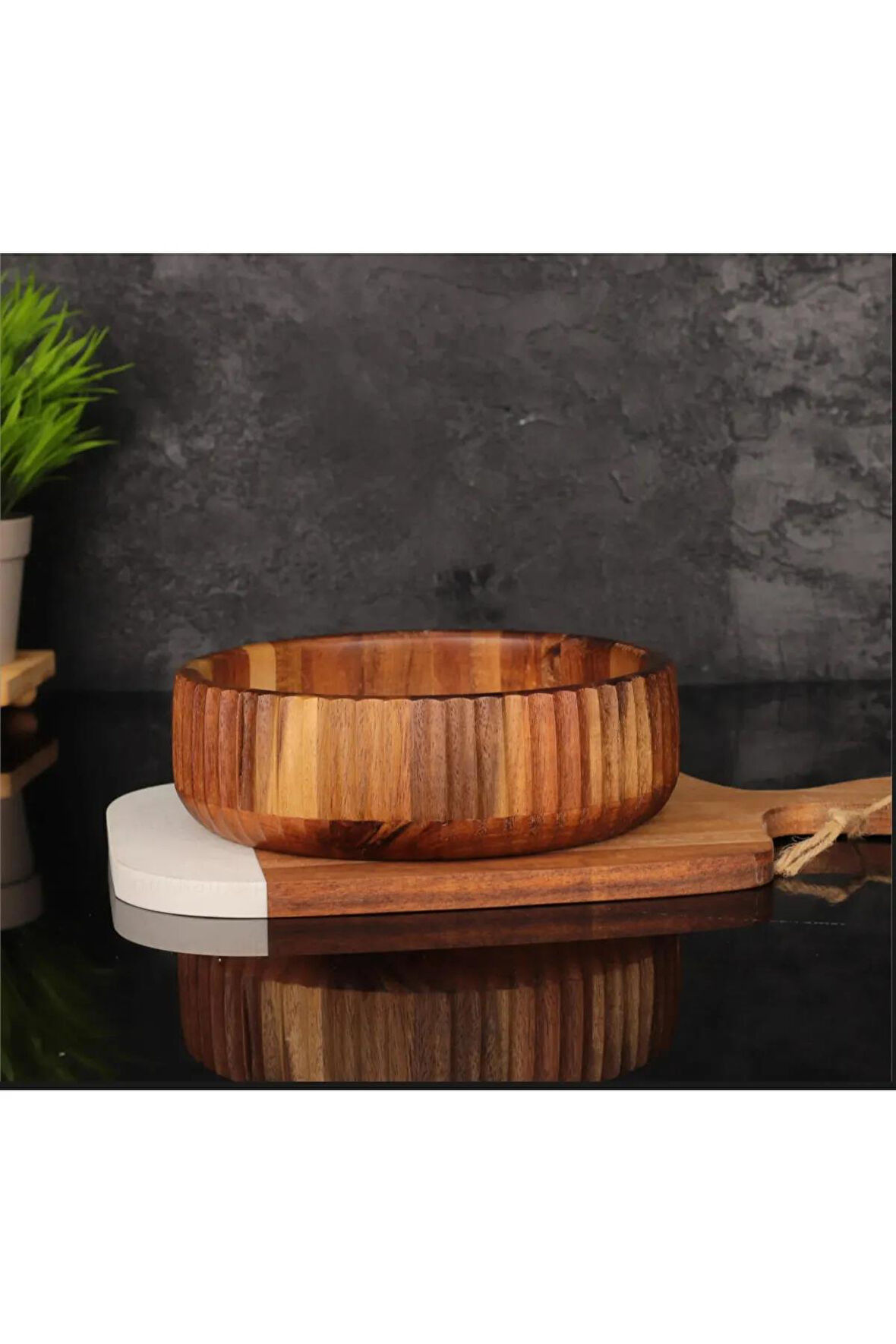 Mien Bambu Akasya Curve Kase 22 CM MİEN-7B42