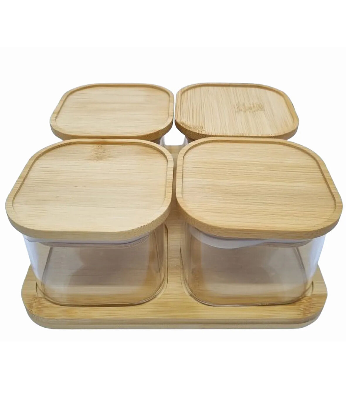 Mien 4lü  Cam Kahvaltılık Seti Bor46