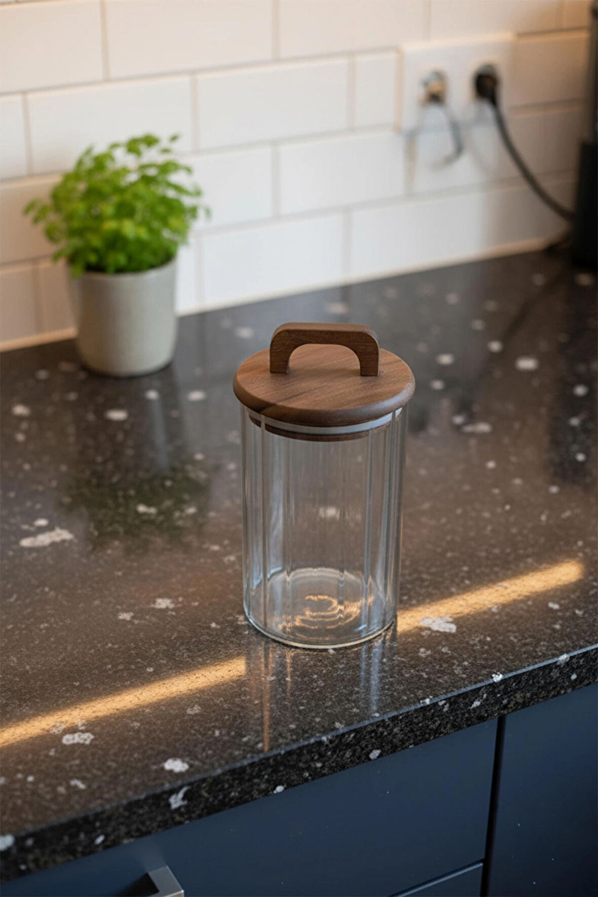 Mien Akasya Kapaklı Baharat Bakliyat Kavanoz 950 ml