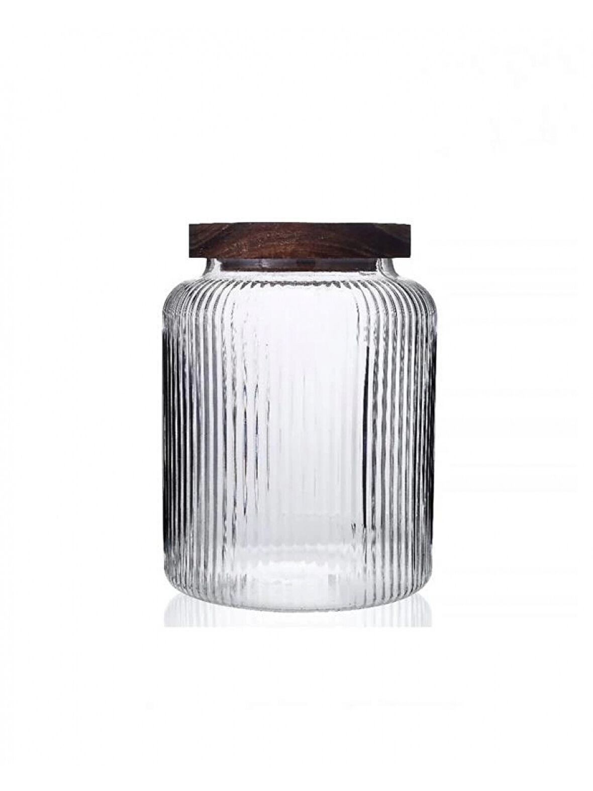 Mien MEN 1S11 Ahşap Kapaklı Cam Kavanoz 1200 cc