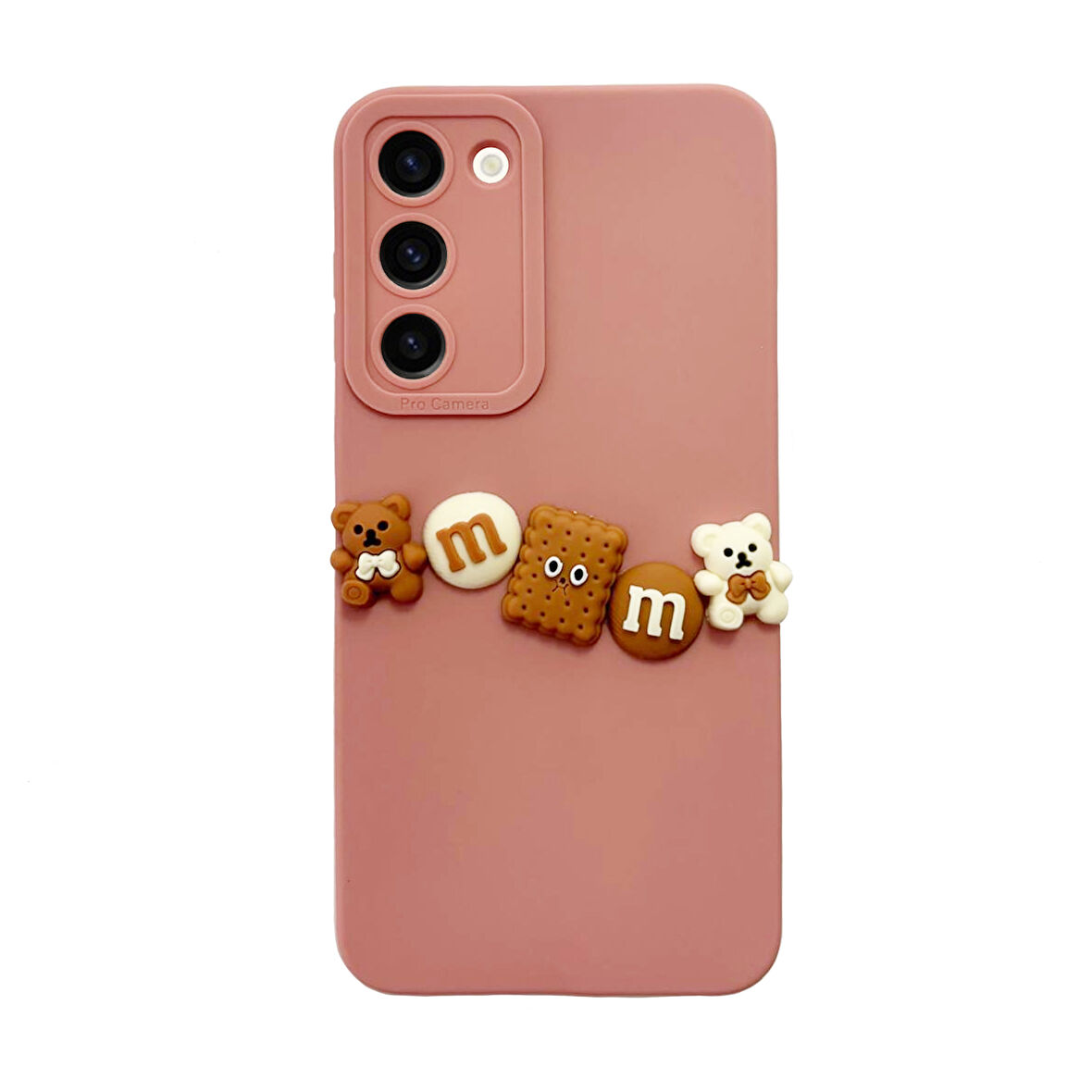 Samsung Galaxy S23 Plus Kılıf 3D M Bear Kamera Korumalı Silikon Kapak