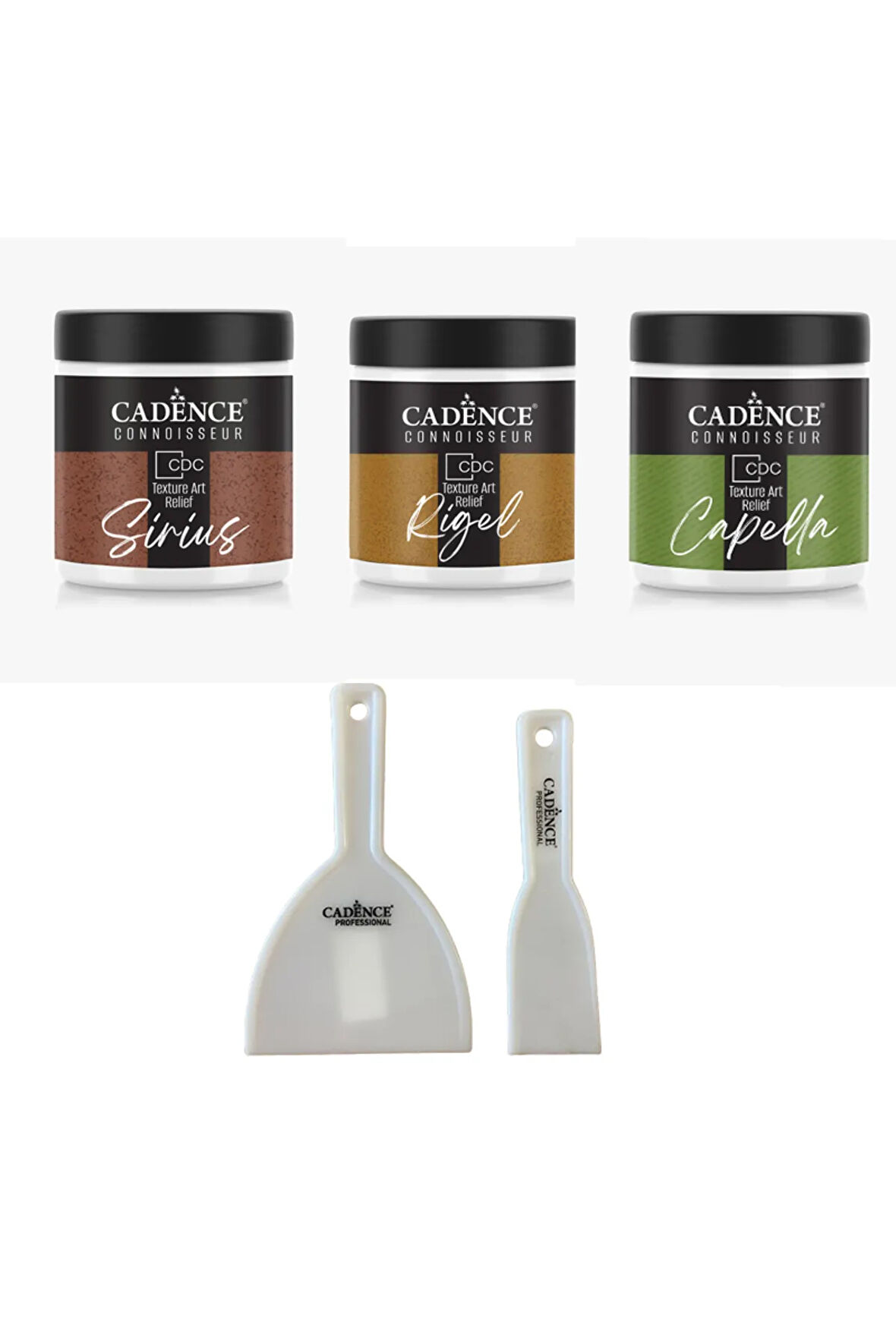 Doku Sanatı Rölyef Pasta 3'lü Set Capella , Rigel, Sirius