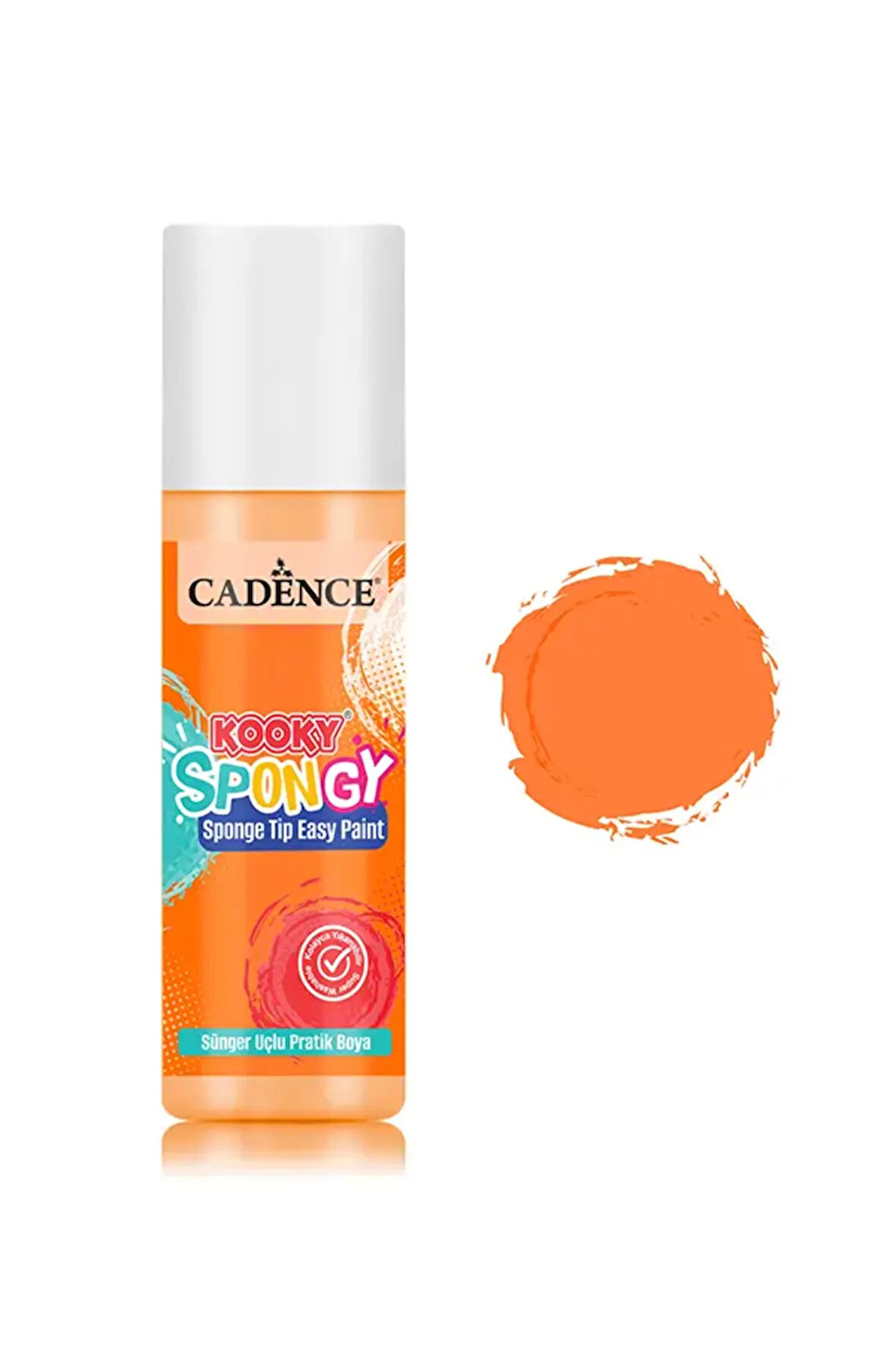 SPN03 Turuncu Spongy Sünger Uçlu Pratik Boya 100ML
