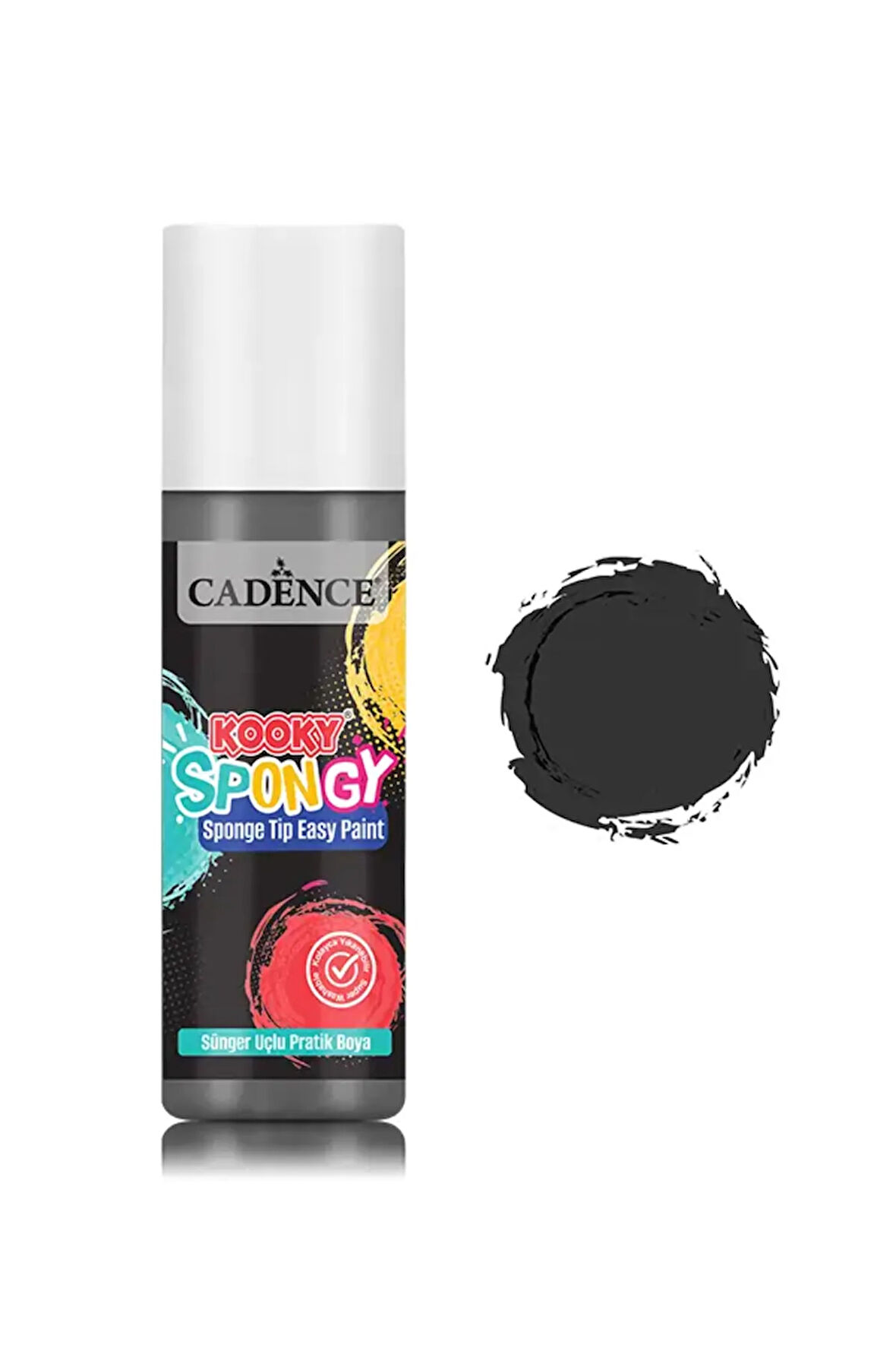 SPN10 Siyah Spongy Sünger Uçlu Pratik Boya 100ML