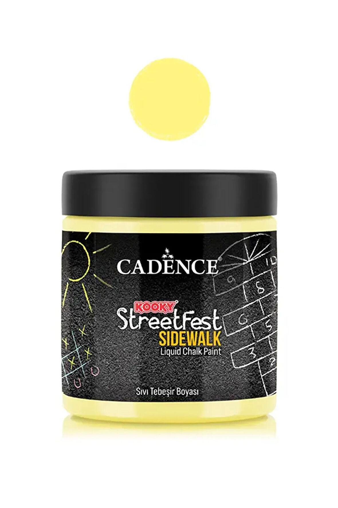 SF02 Sarı Sıvı Tebeşir Boyası 250ML - Cadence Kooky Streetfest