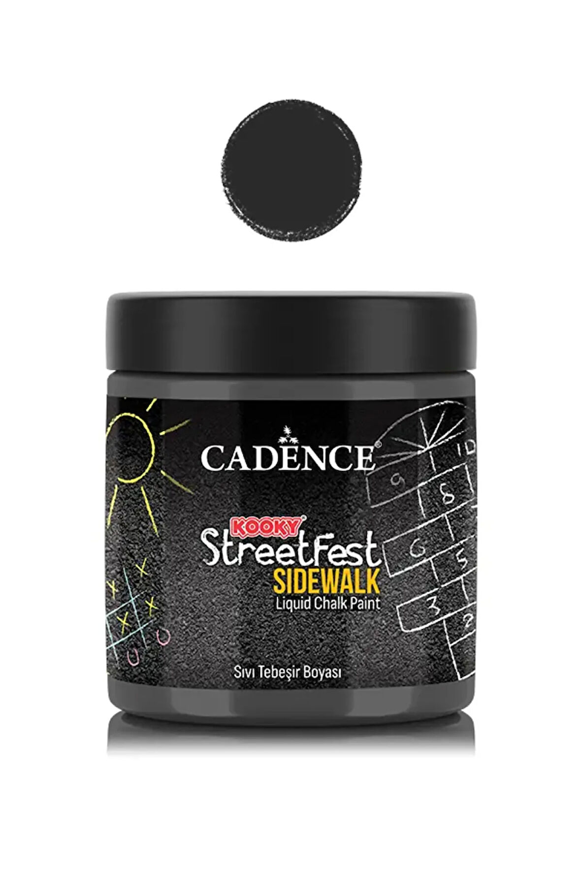 SF09 Siyah Sıvı Tebeşir Boyası 250ML - Cadence Kooky Streetfest