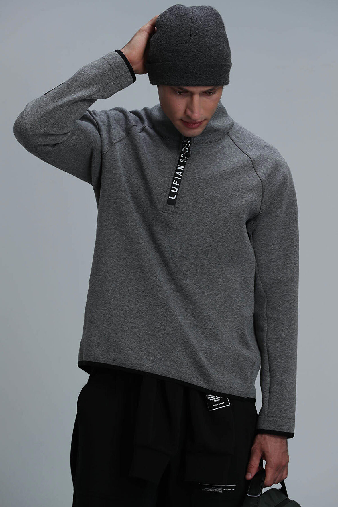 Lufian Erkek Davın Sweatshirt 112030121 Gri