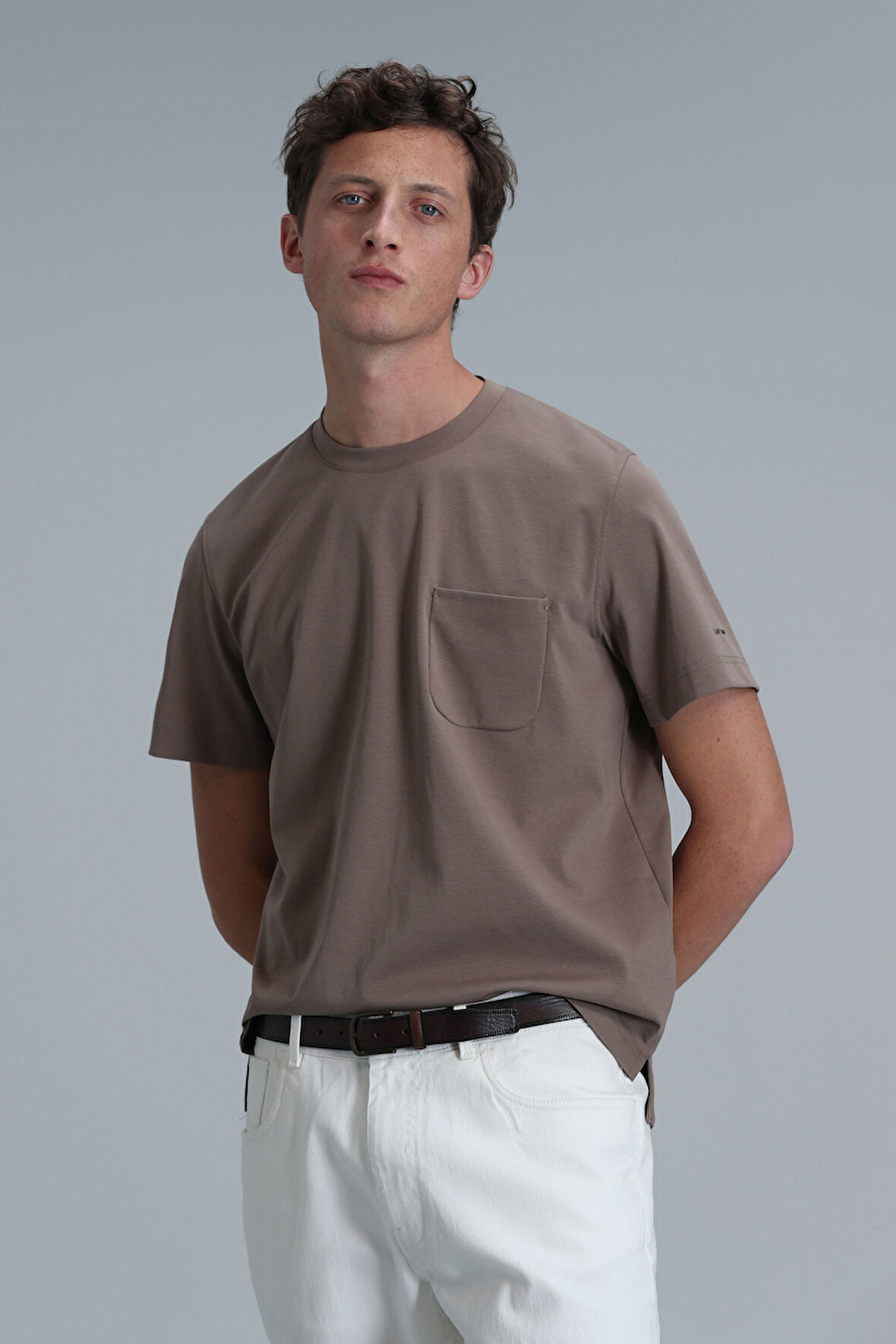 Felıx Modern Grafik T- Shirt Deve Tüyü