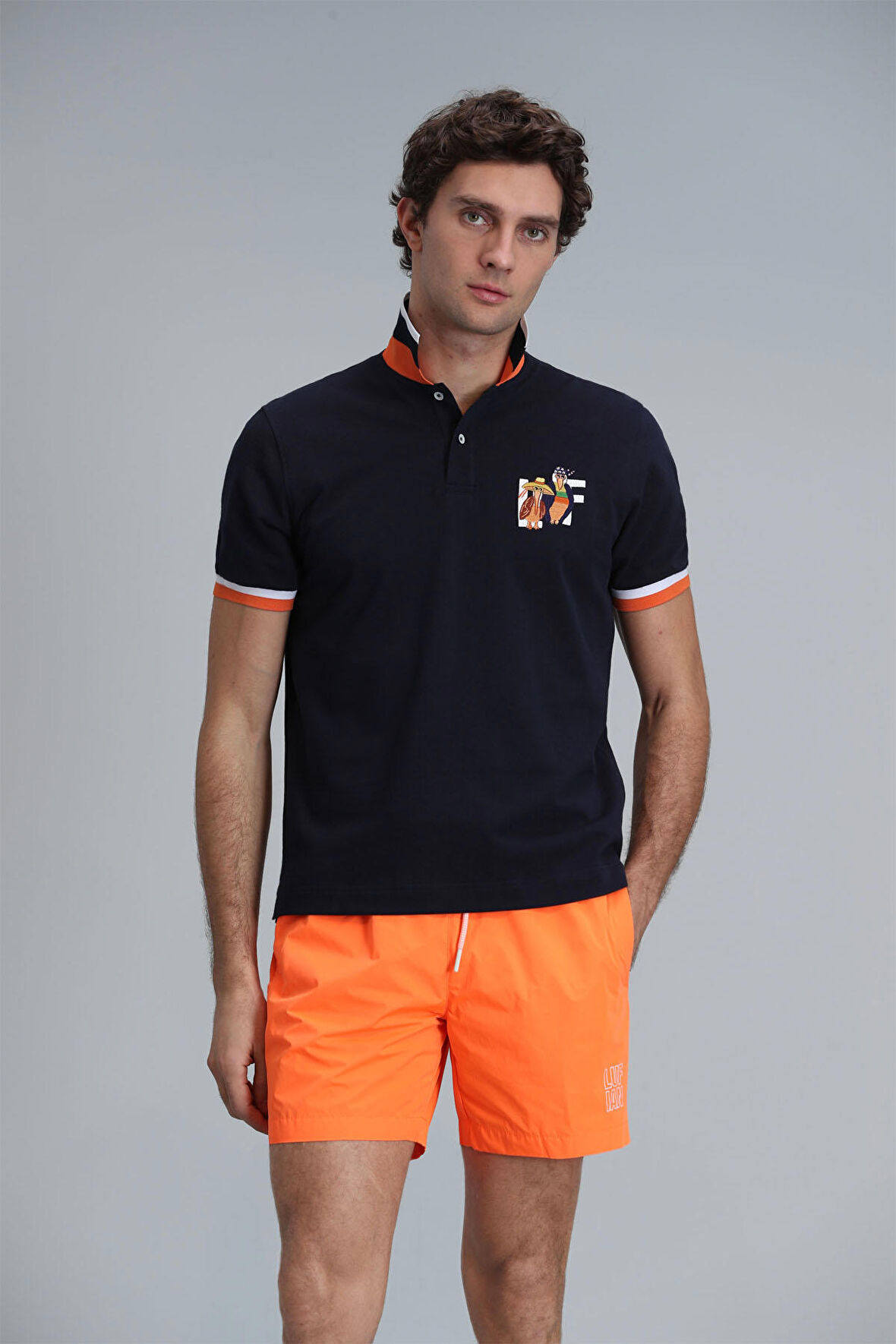 Lufian Erkek Ruby Smart Polo T-Shirt 111040165 Lacivert