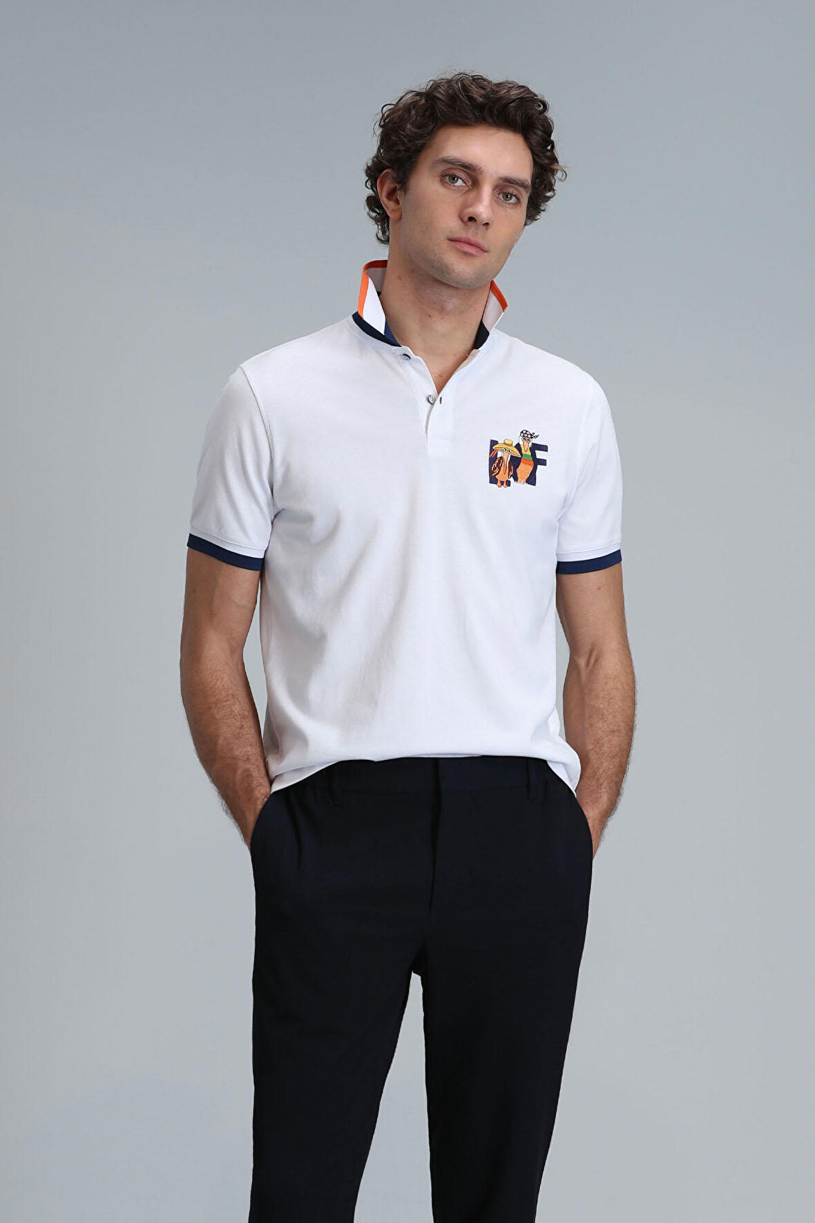 Lufian Erkek Ruby Smart Polo T-Shirt 111040165 Beyaz