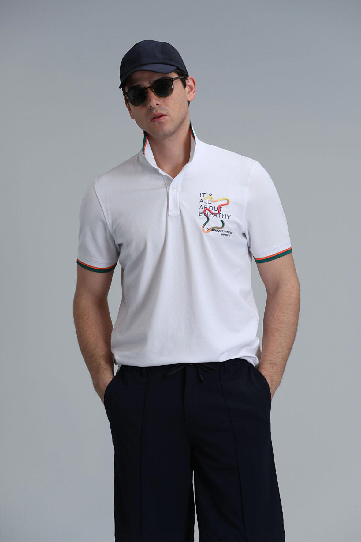 Lufian Erkek Kıng Smart Polo T-Shirt 111040173 Beyaz