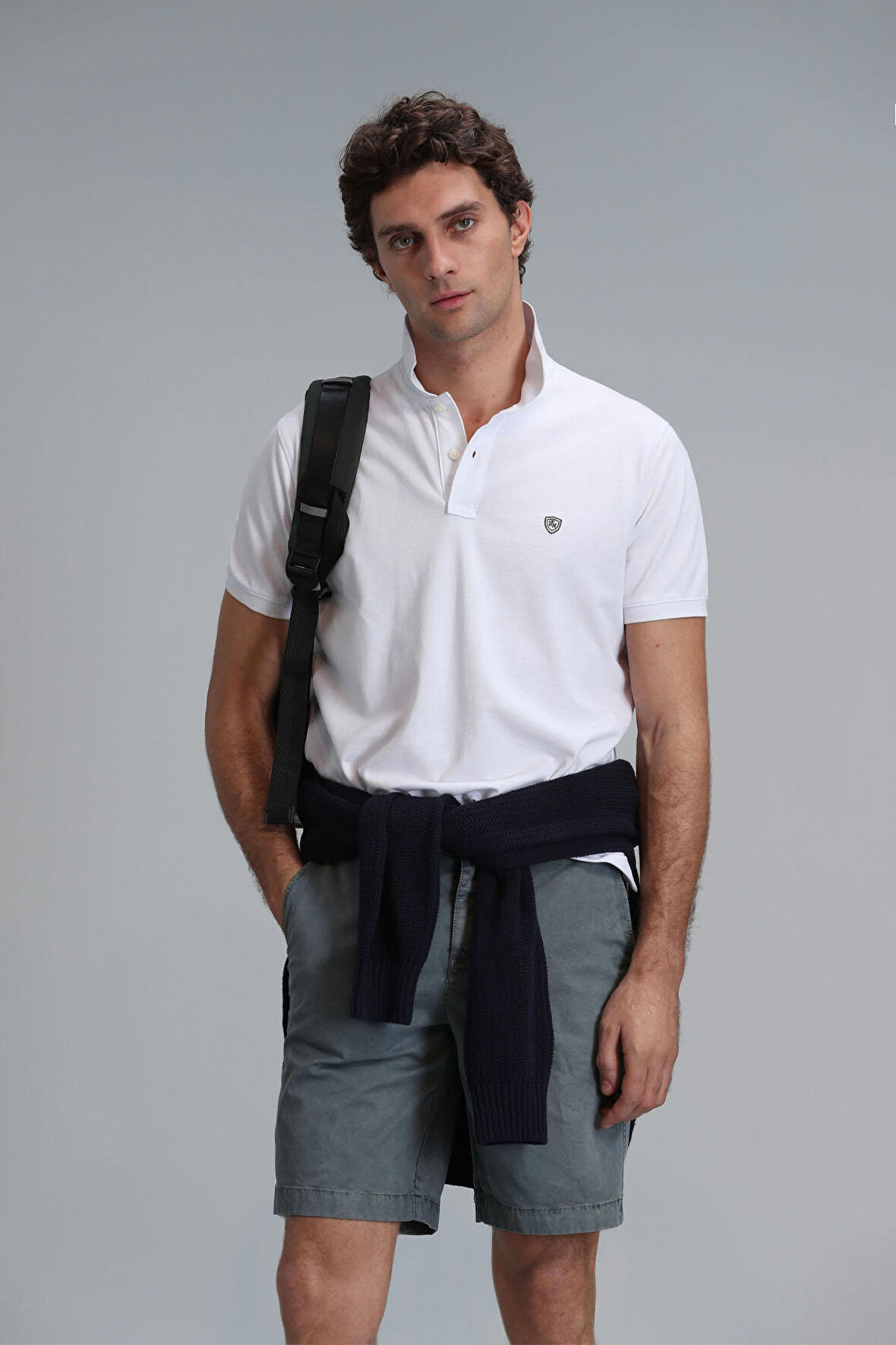 Lufian Erkek Laon Smart Polo T-Shirt 111040164 Beyaz