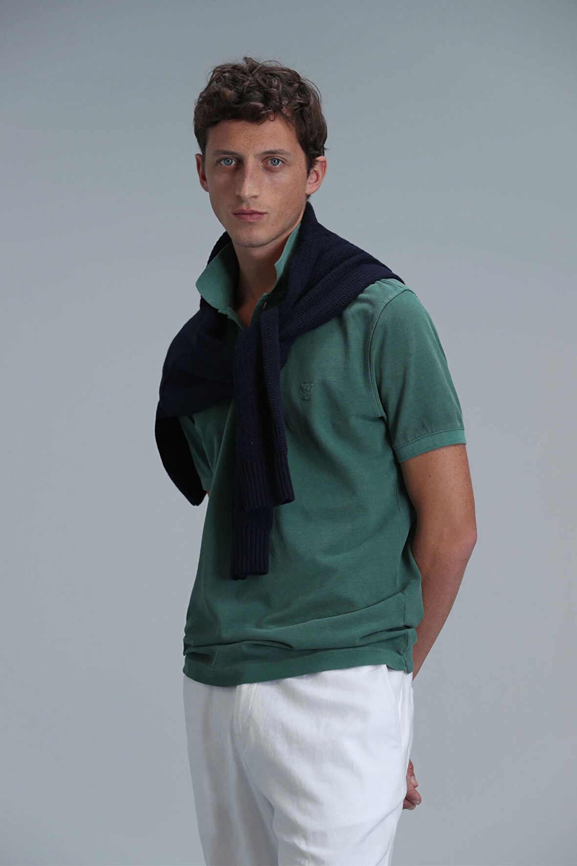 Lufian Erkek Vernon Smart Polo T-Shirt 111040163 Yeşil